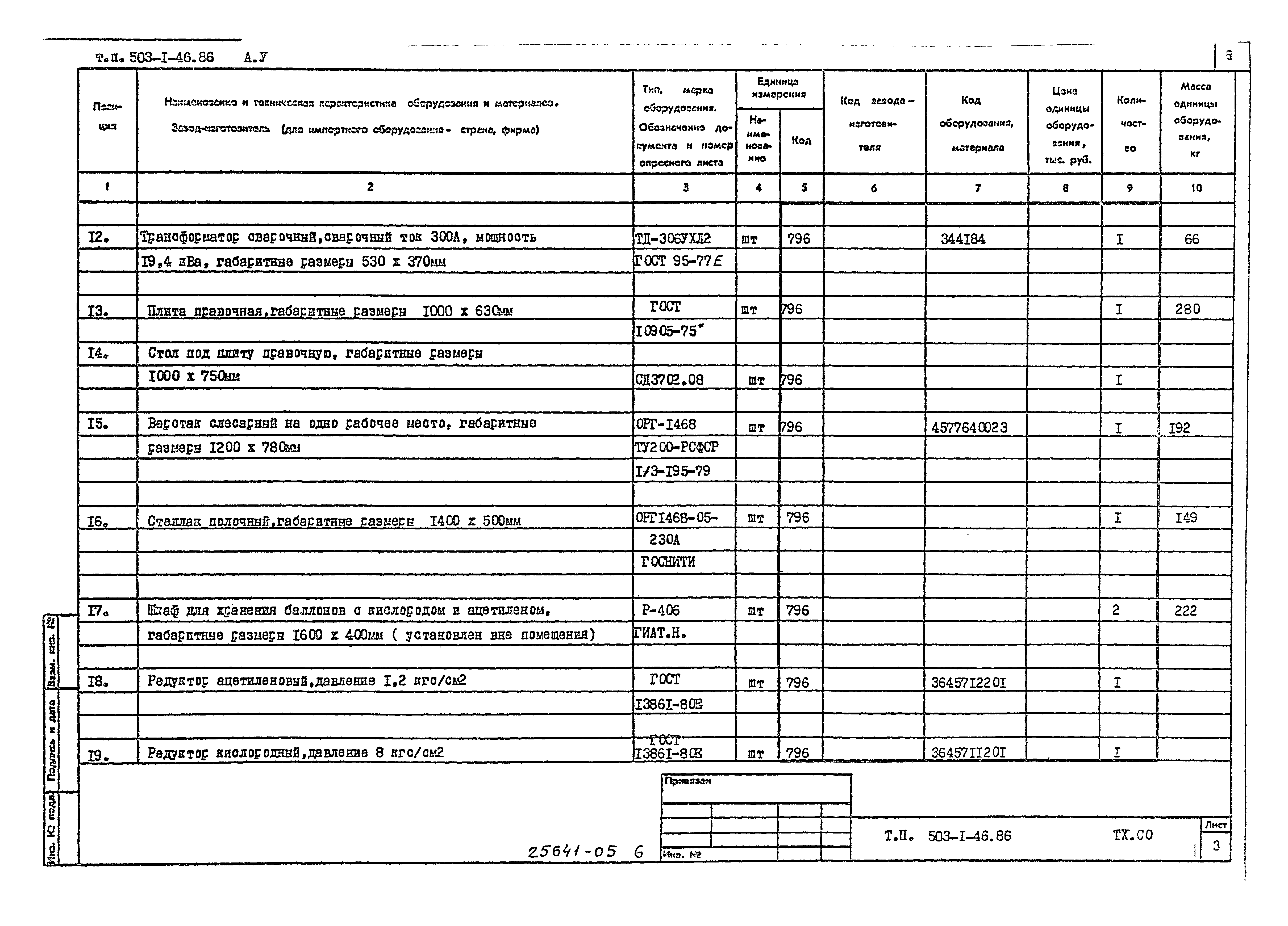 Типовой проект 503-1-46.86