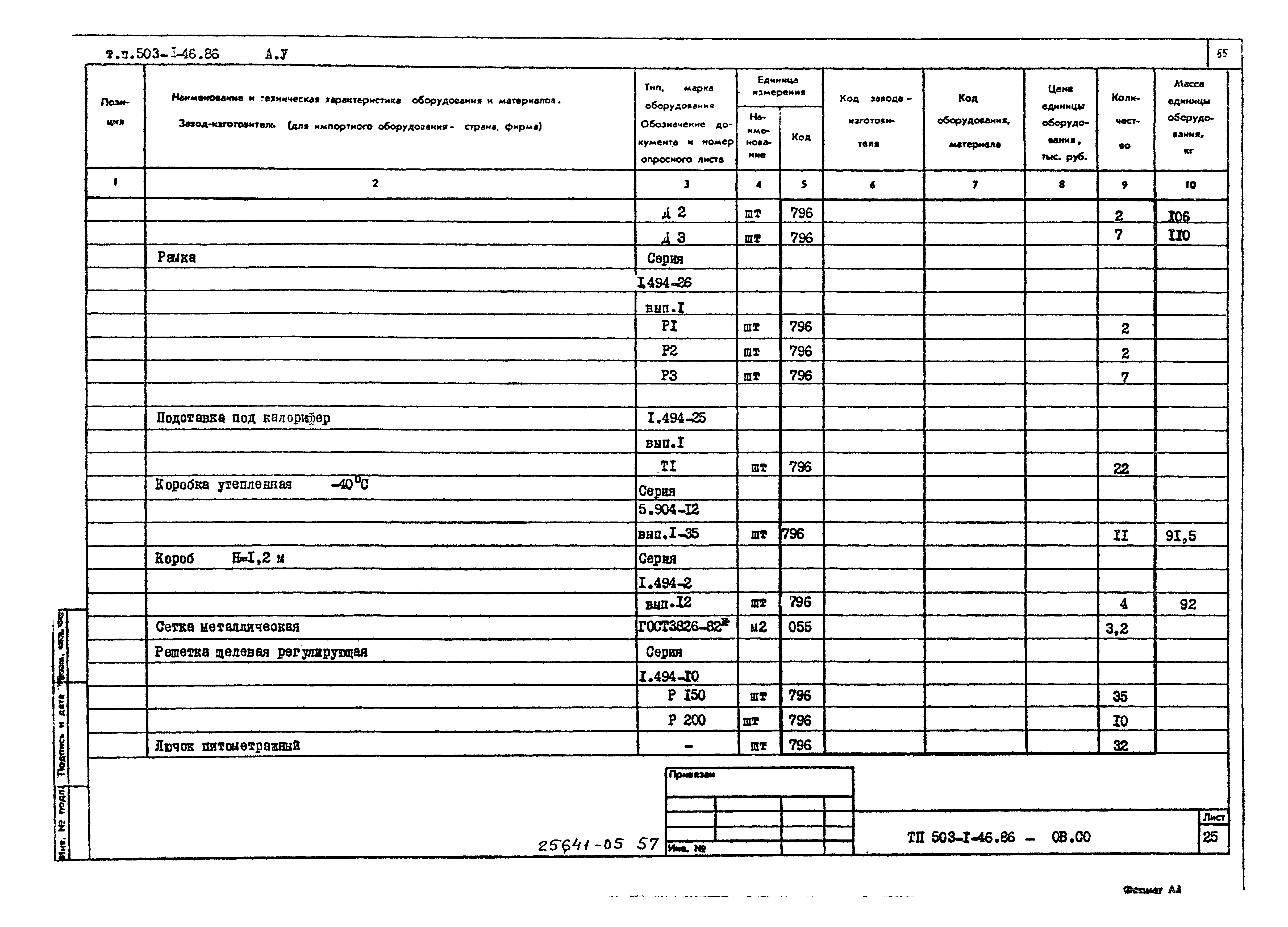 Типовой проект 503-1-46.86