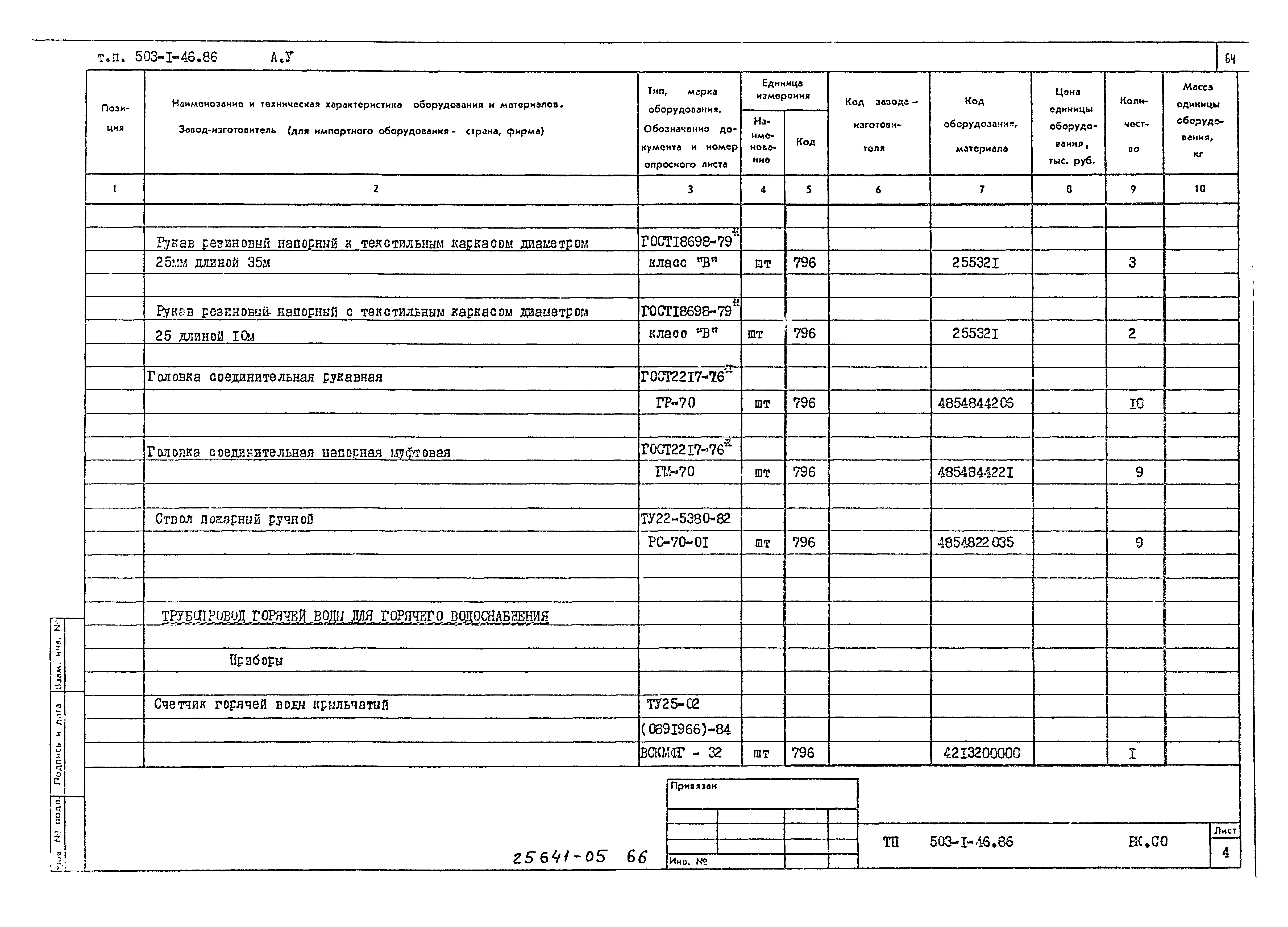 Типовой проект 503-1-46.86