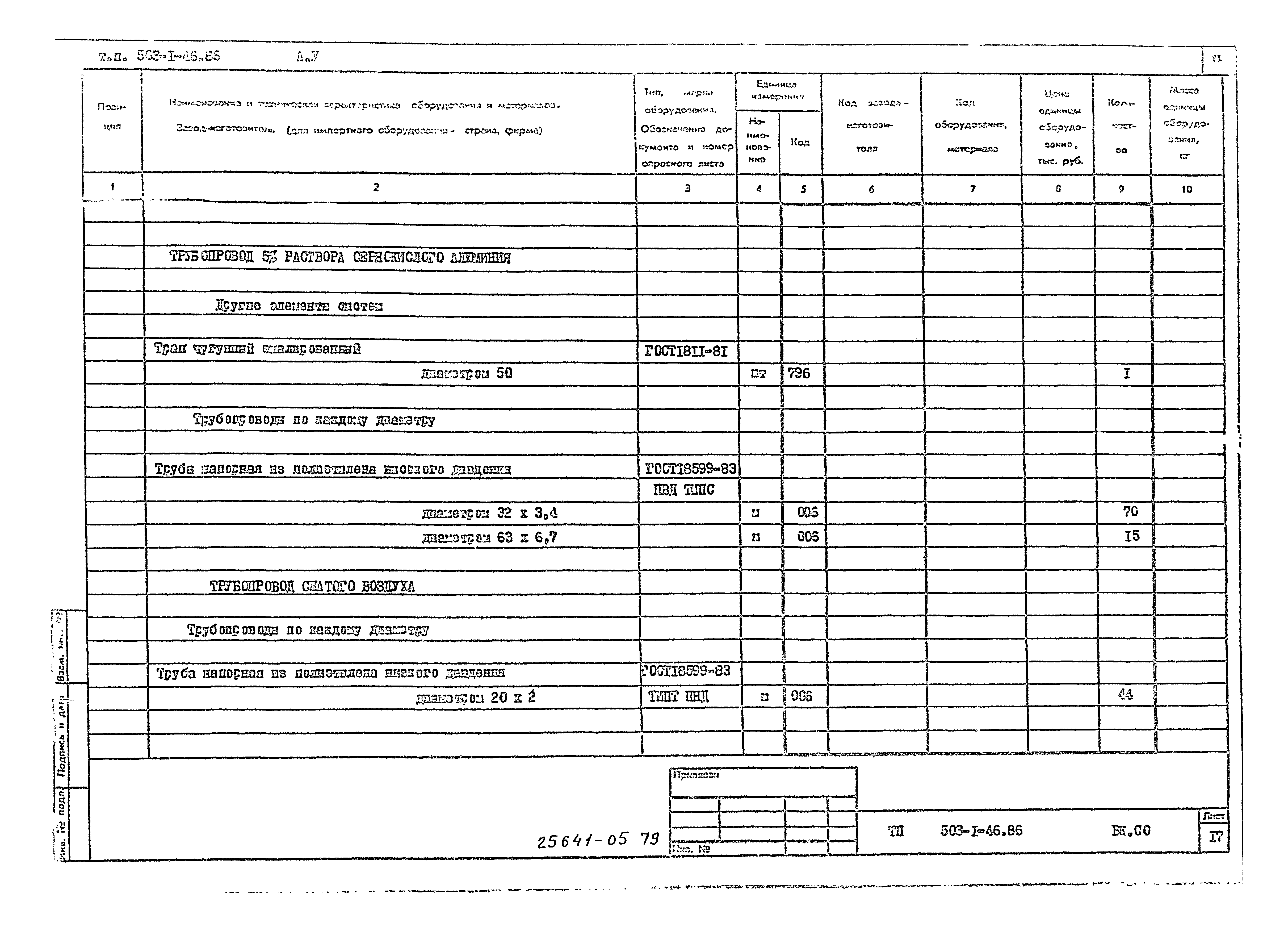 Типовой проект 503-1-46.86