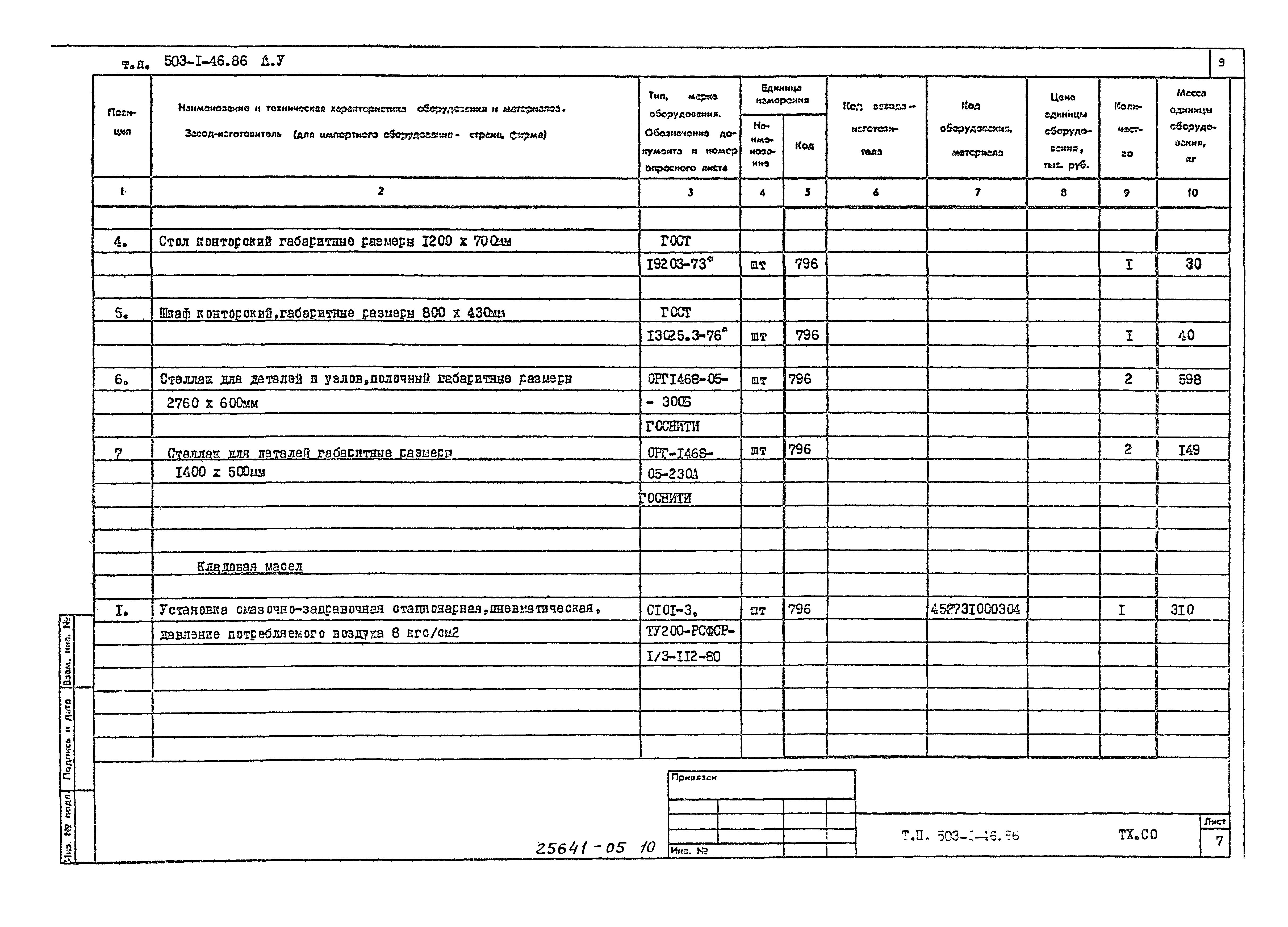 Типовой проект 503-1-46.86