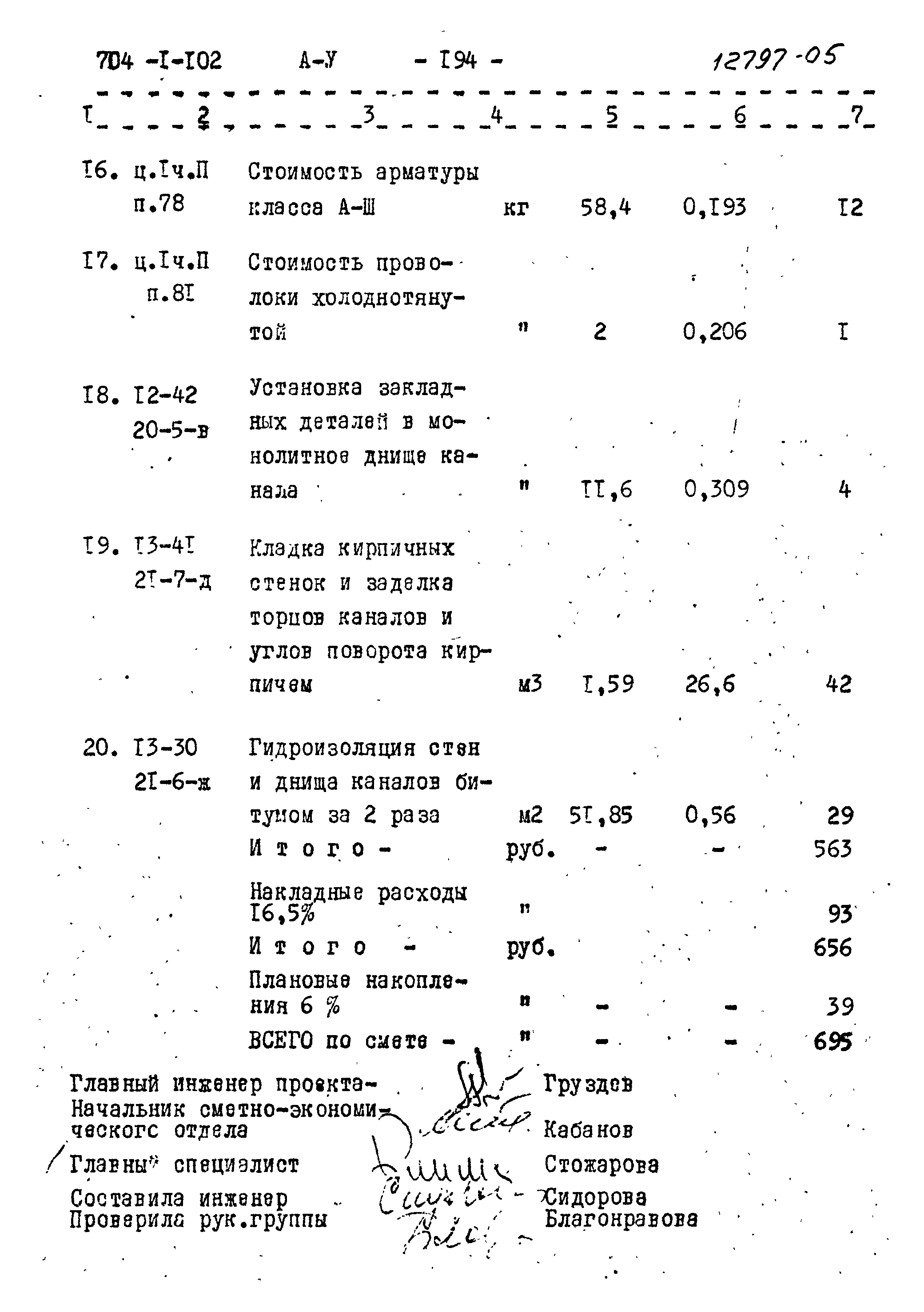 Типовой проект 704-1-102