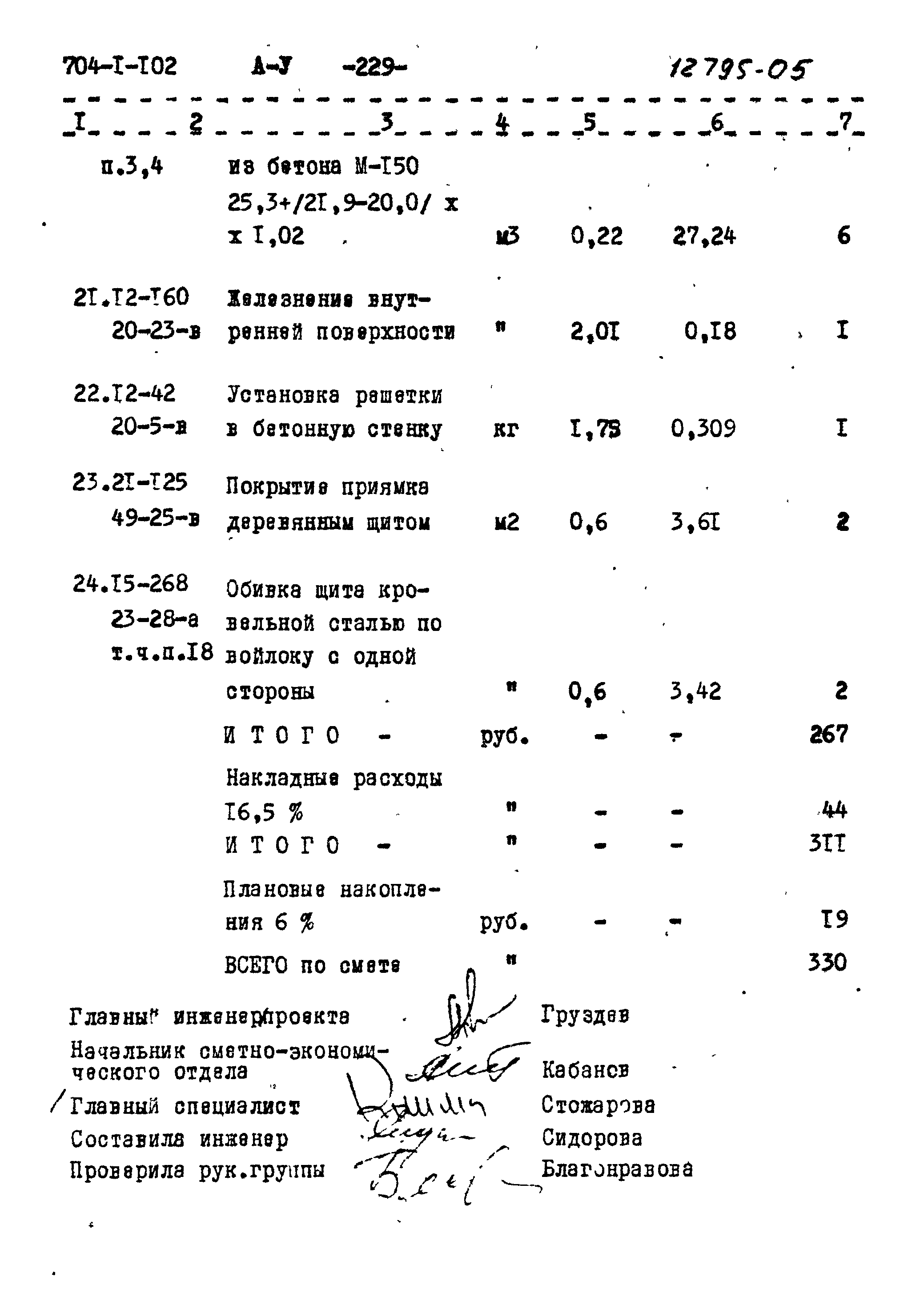 Типовой проект 704-1-102