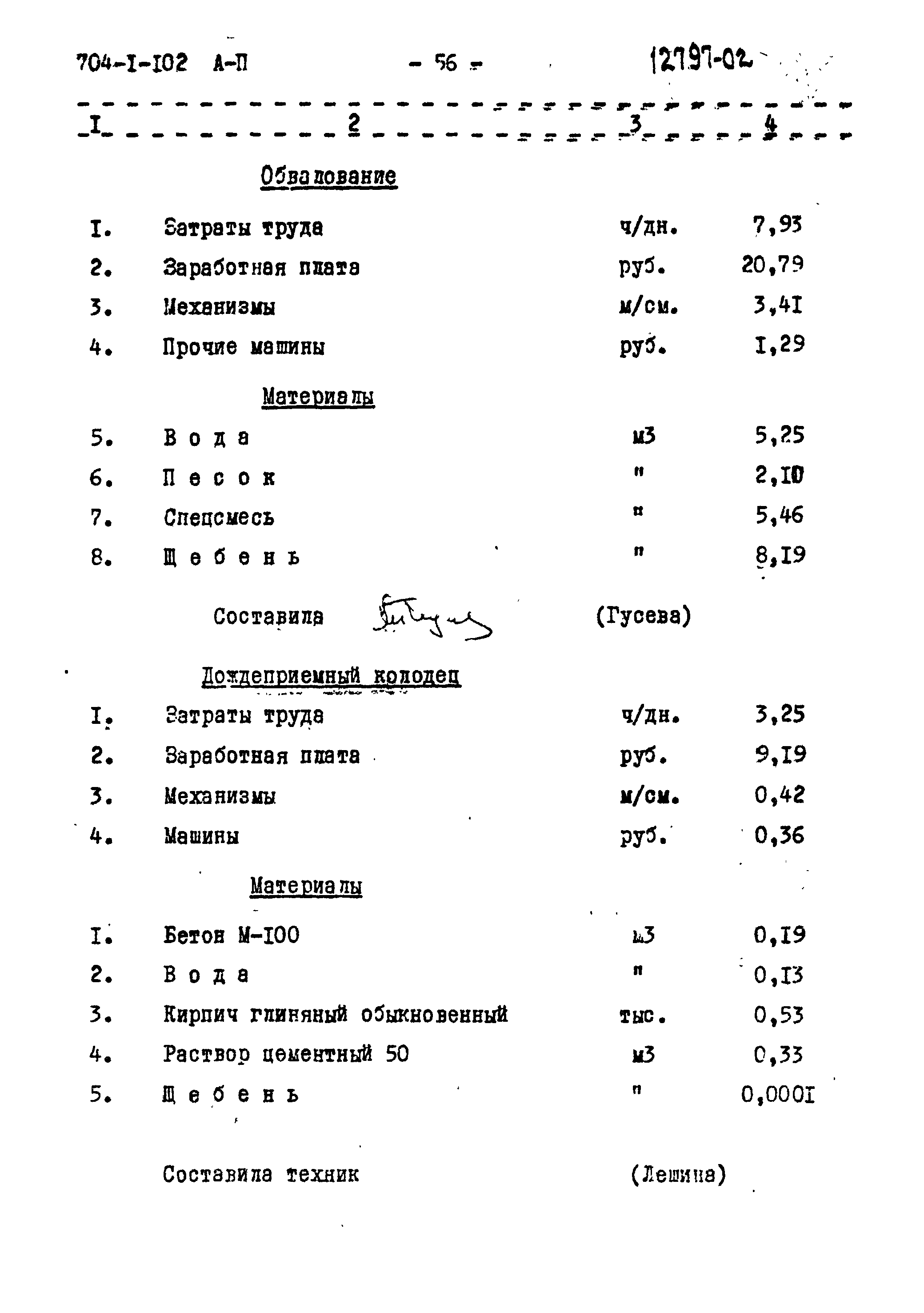 Типовой проект 704-1-102