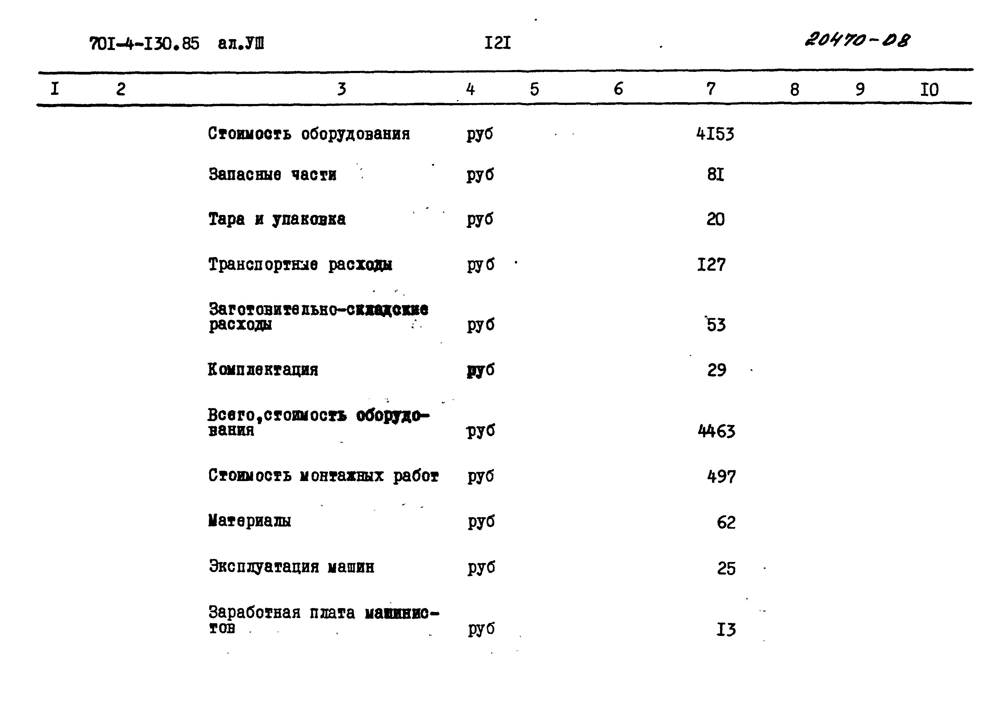 Типовой проект 701-4-130.85