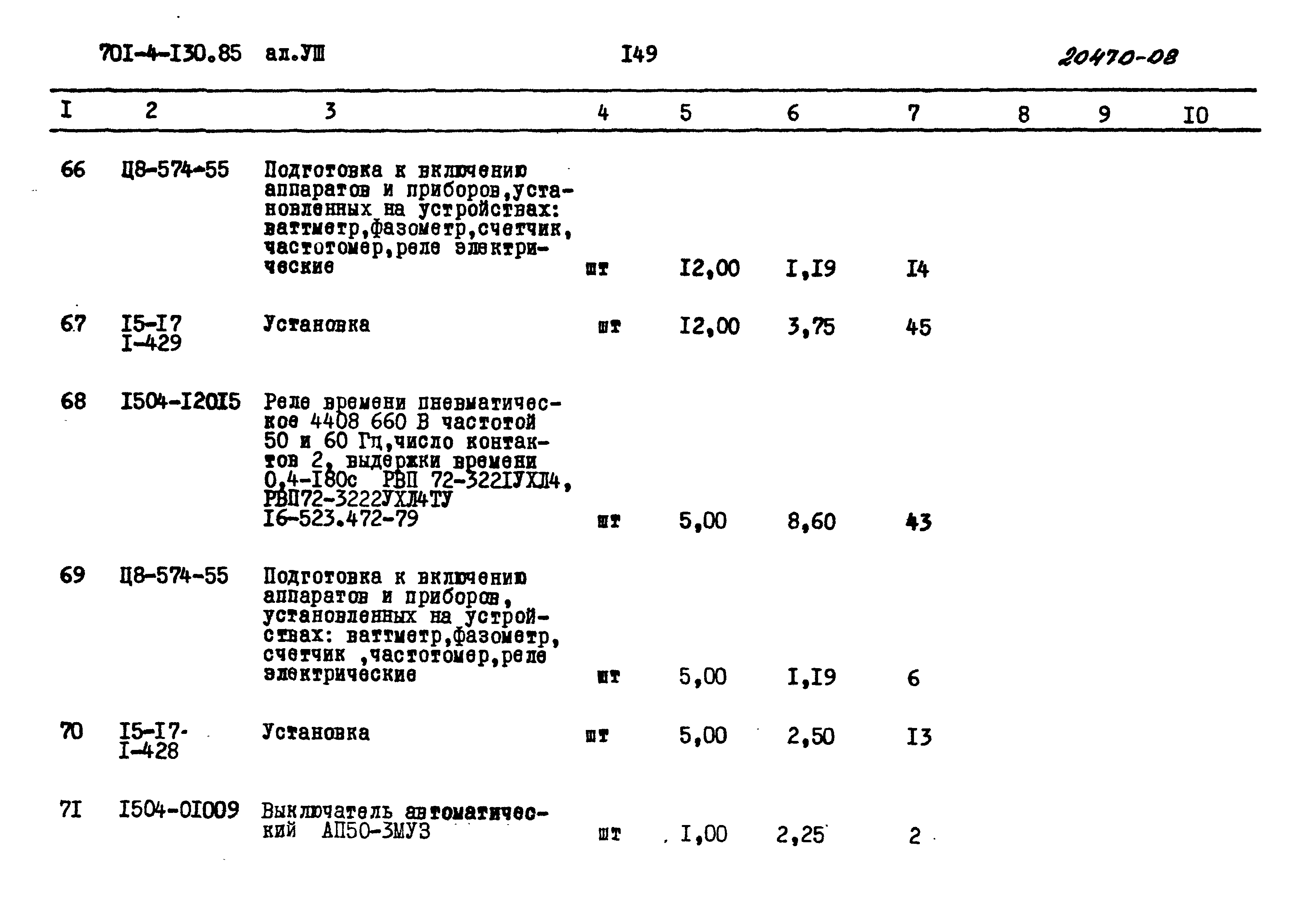 Типовой проект 701-4-130.85