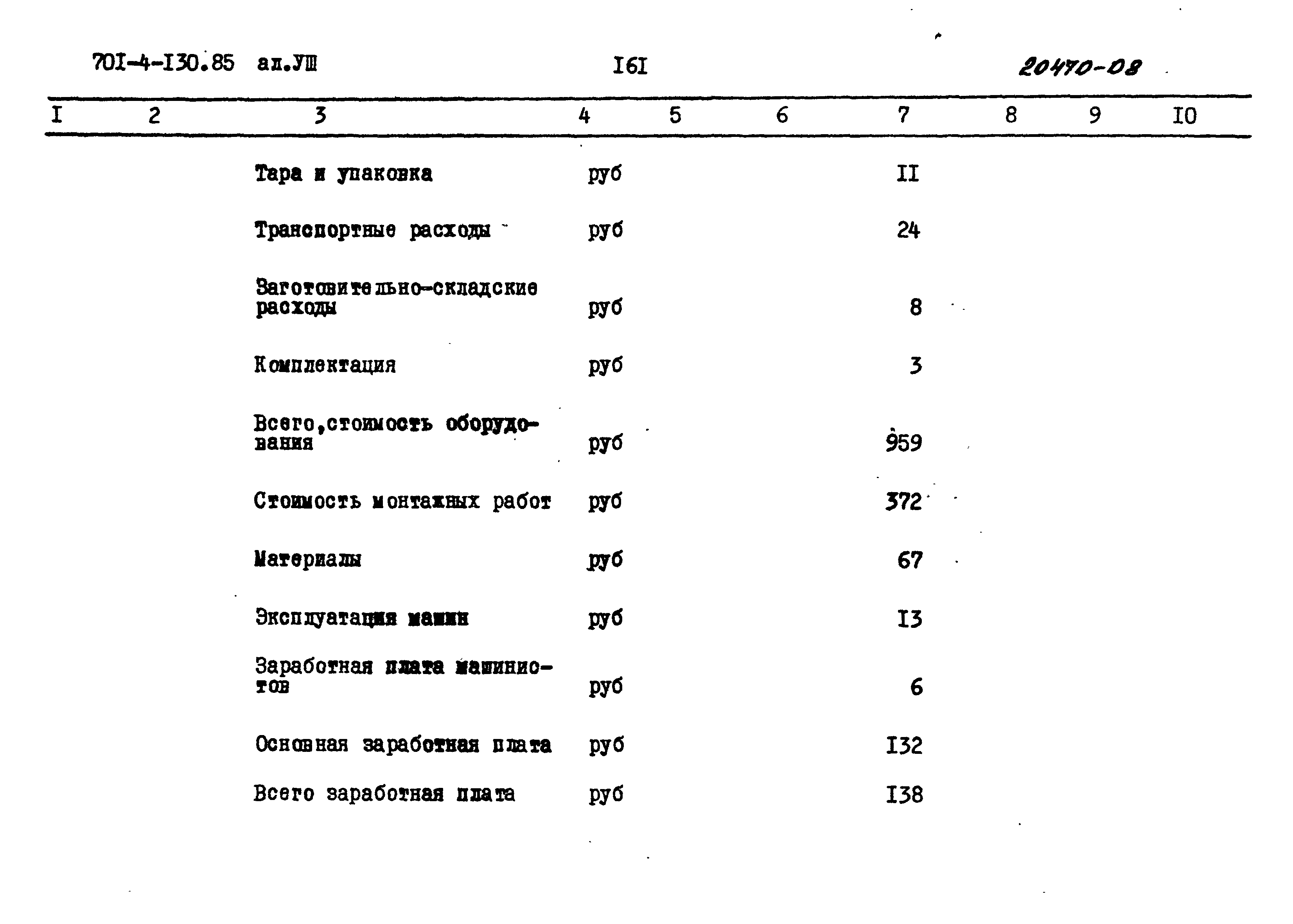 Типовой проект 701-4-130.85