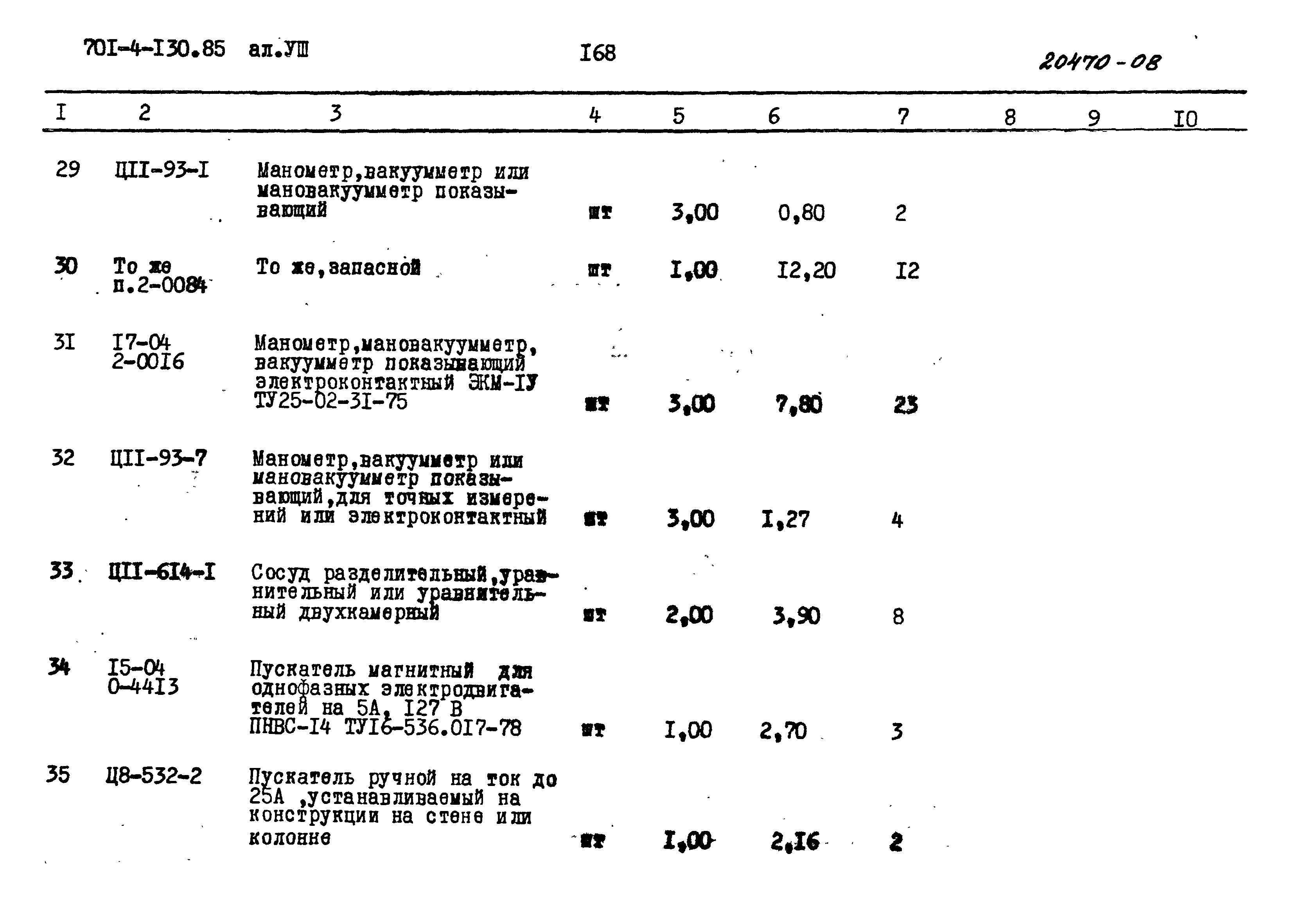 Типовой проект 701-4-130.85