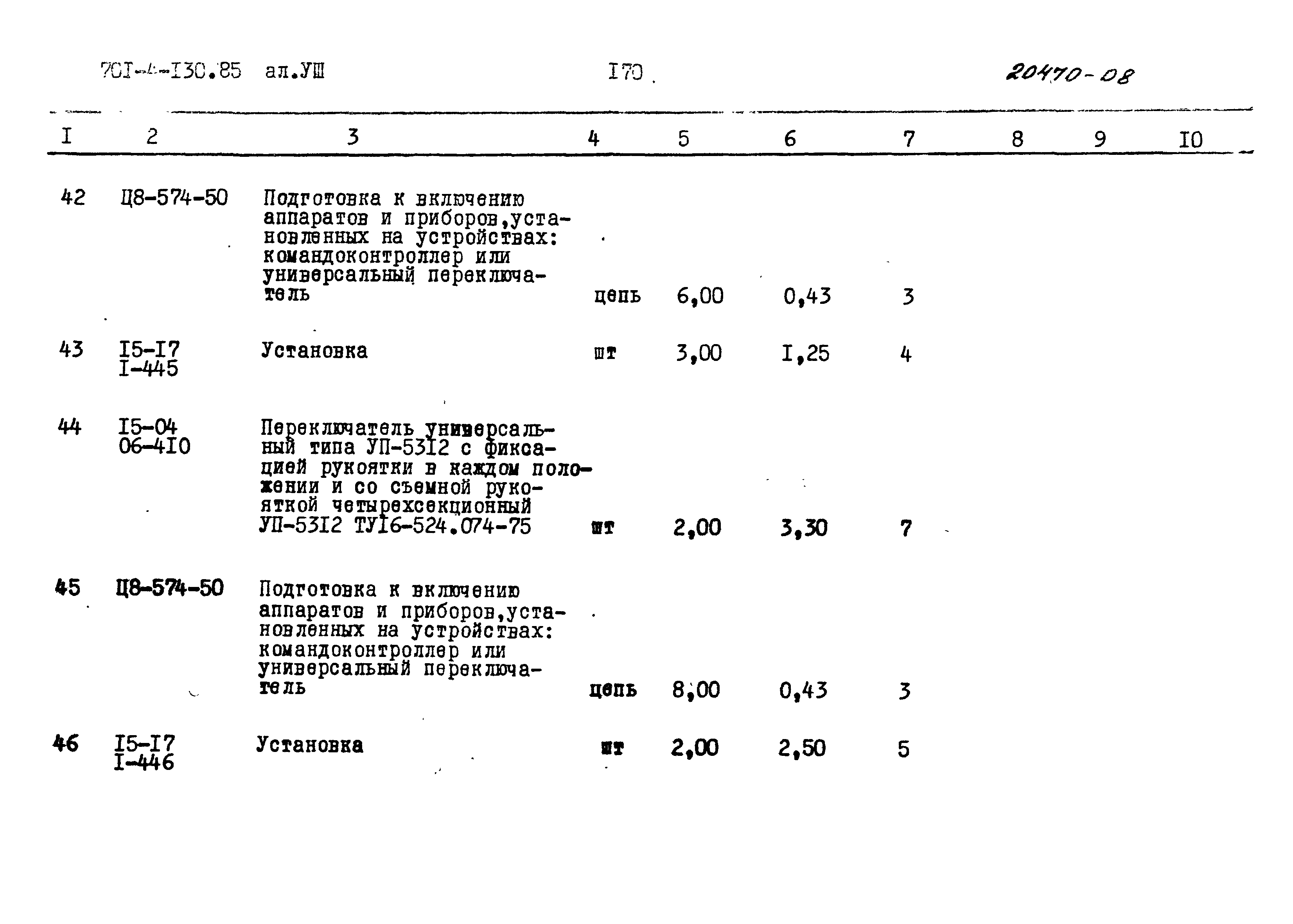 Типовой проект 701-4-130.85