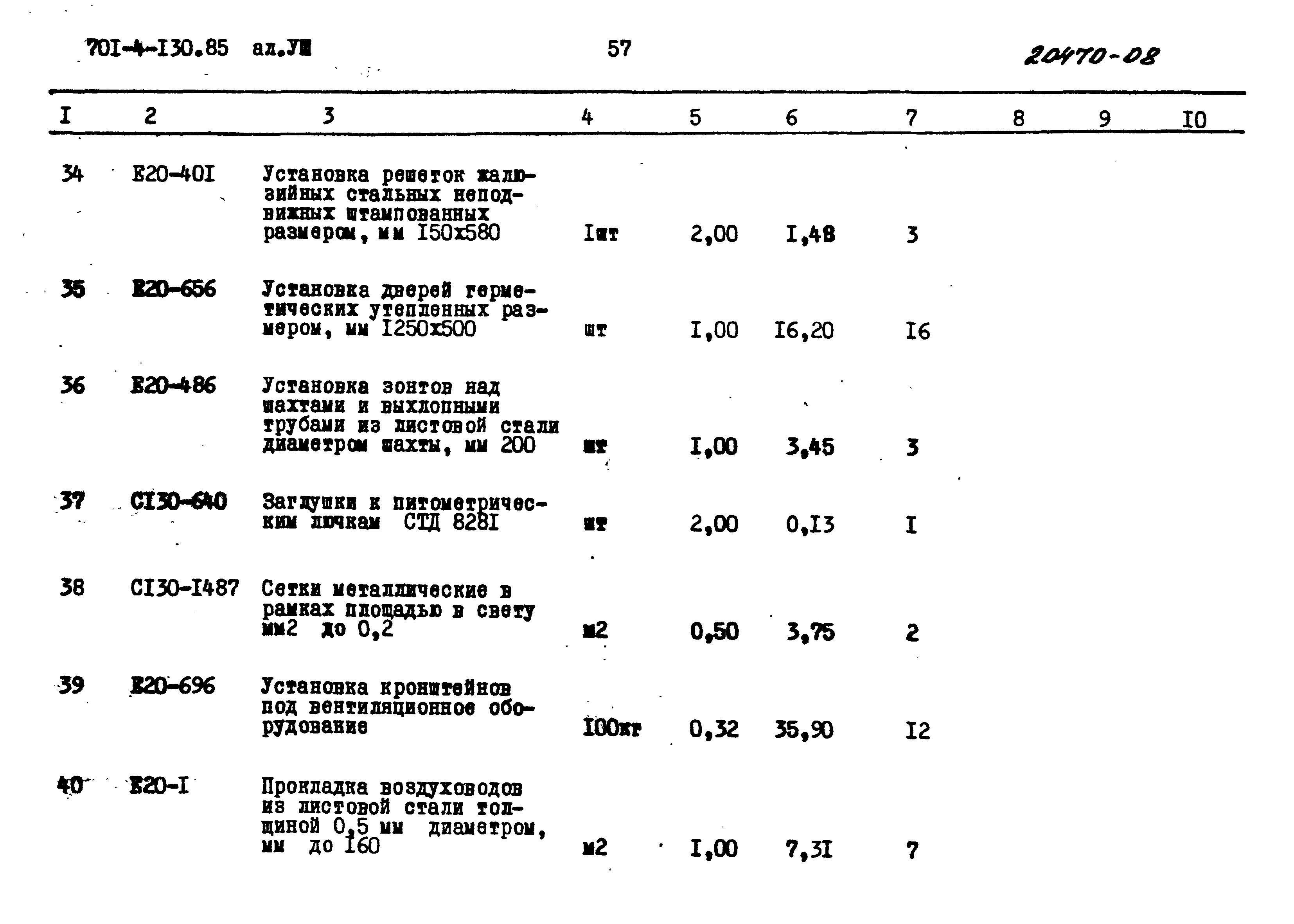 Типовой проект 701-4-130.85