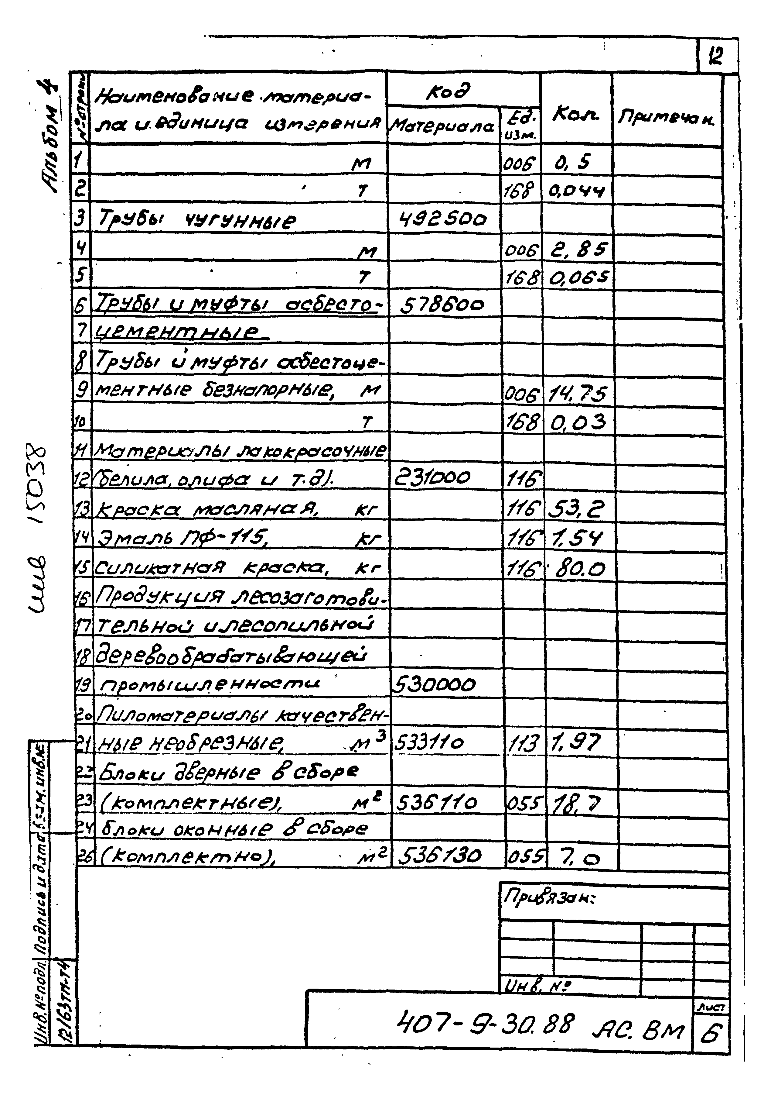 Типовой проект 407-9-30.88