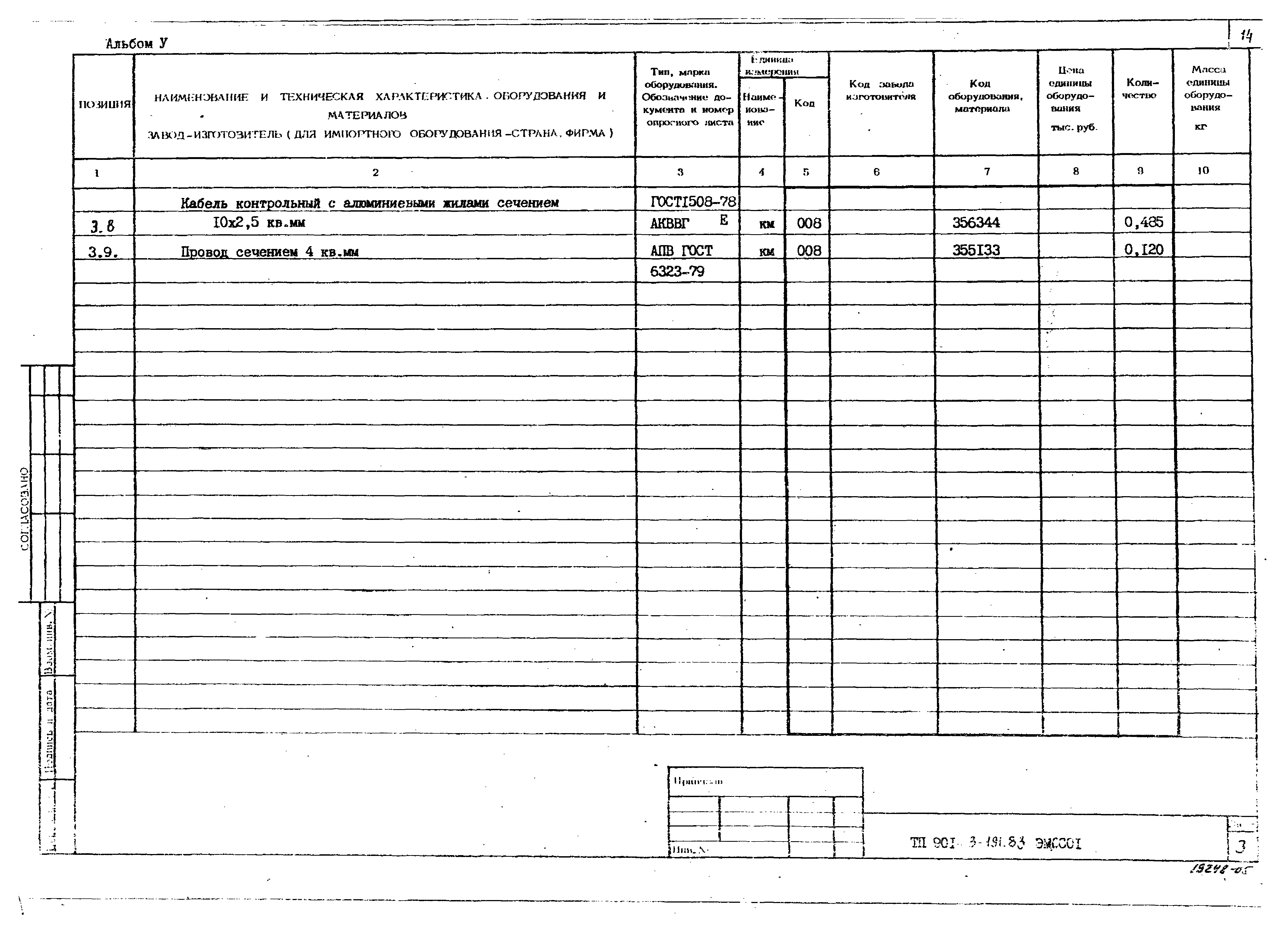 Типовой проект 901-3-191.83