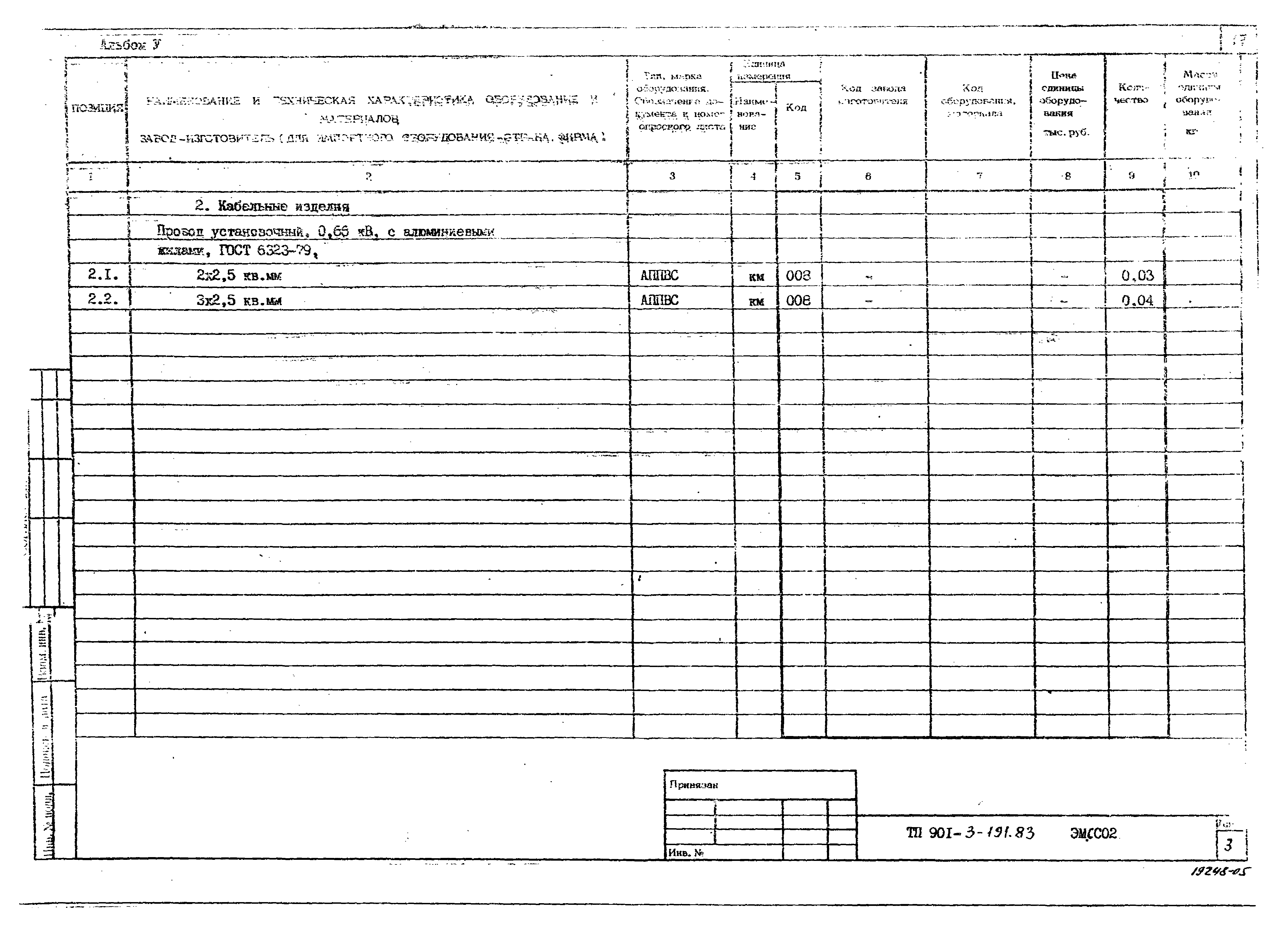 Типовой проект 901-3-191.83