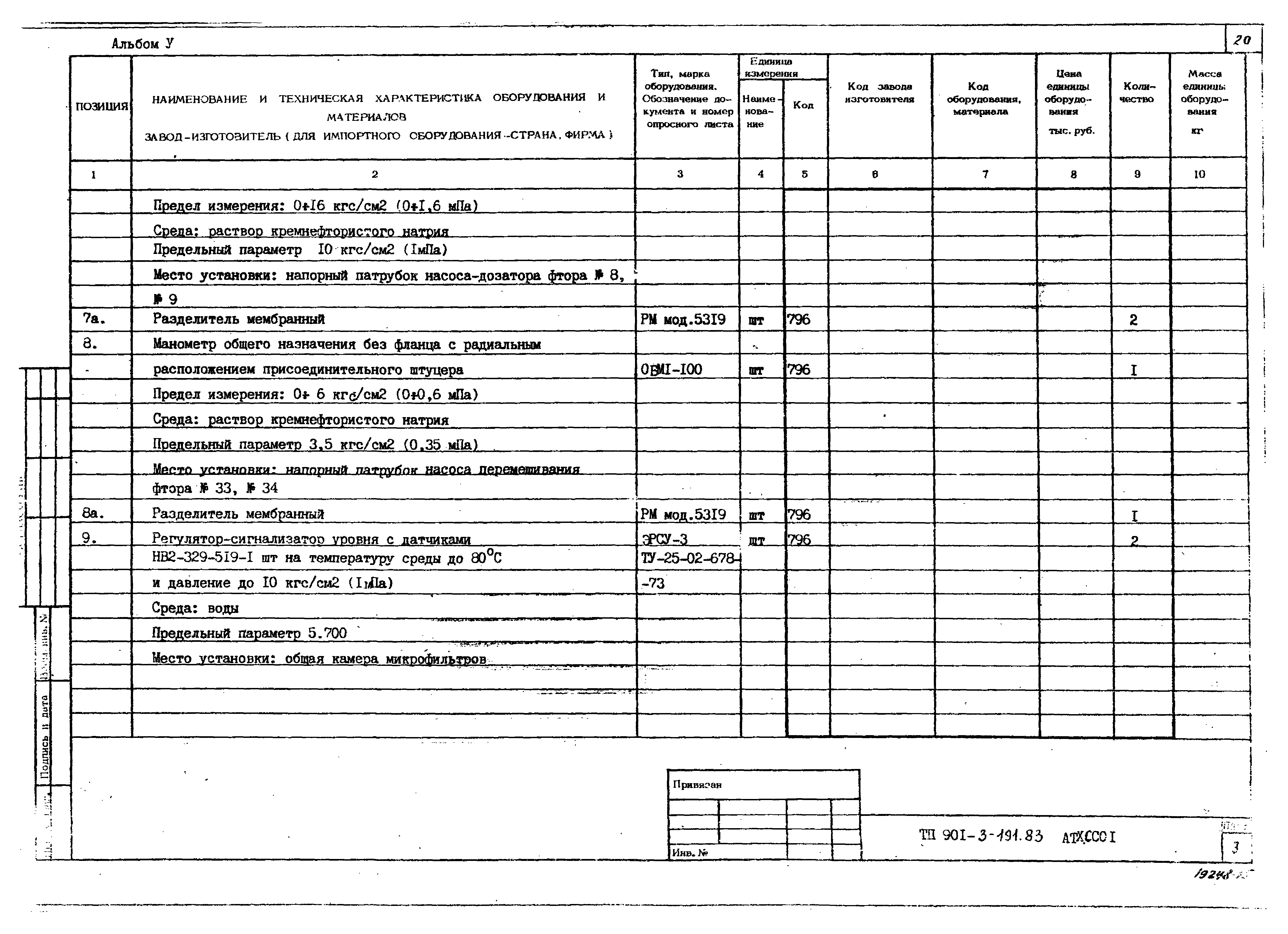 Типовой проект 901-3-191.83