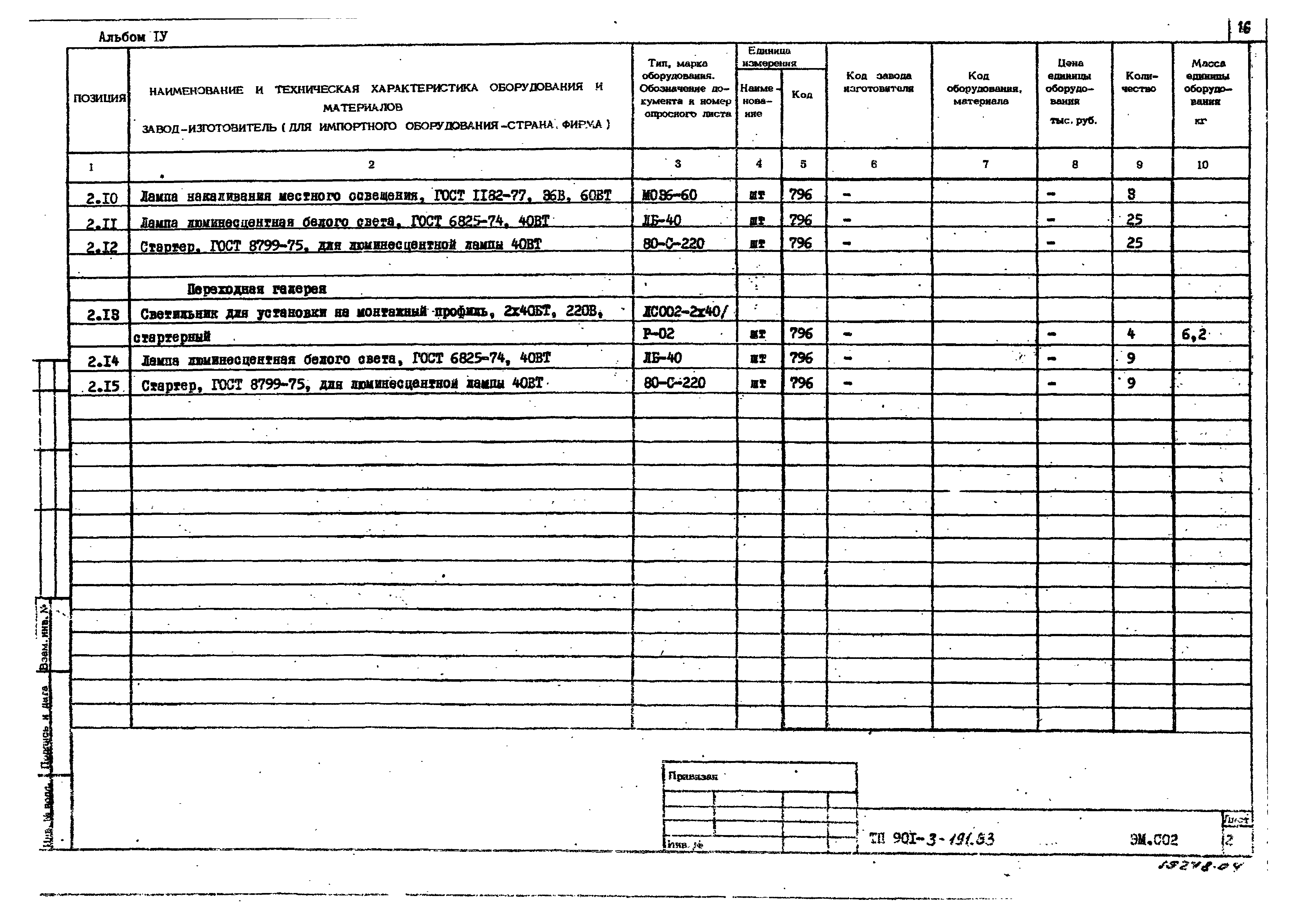 Типовой проект 901-3-191.83