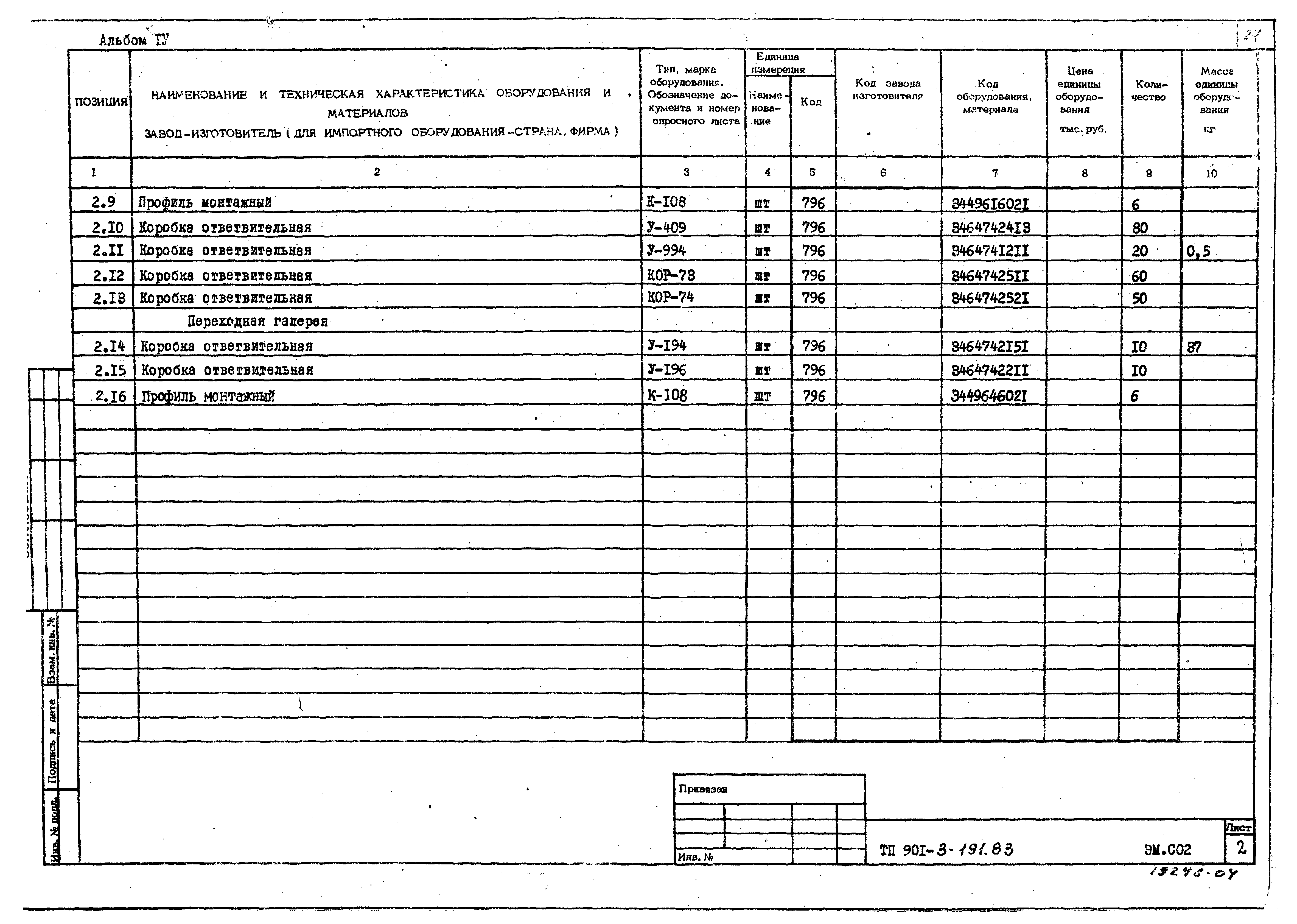 Типовой проект 901-3-191.83