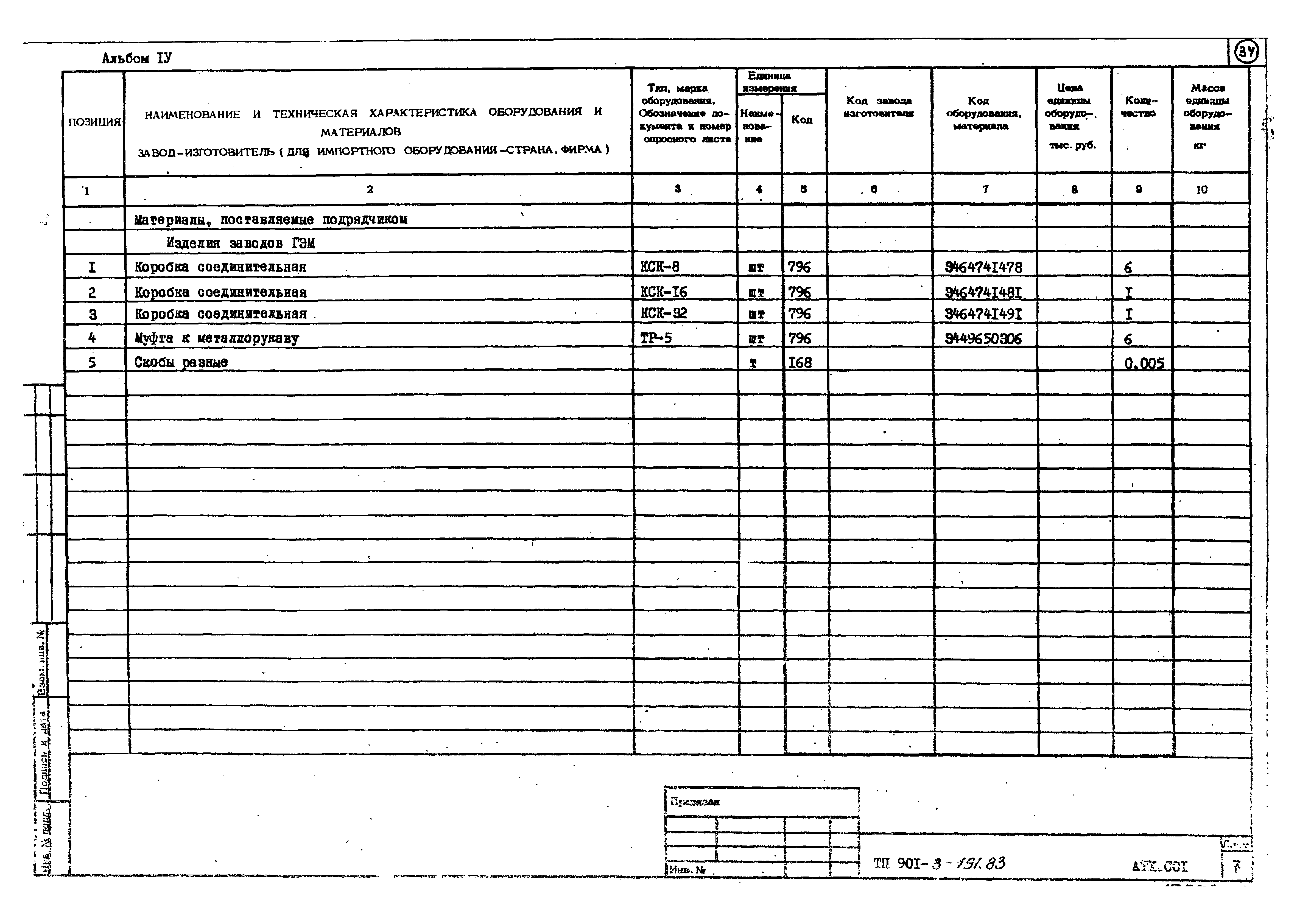 Типовой проект 901-3-191.83