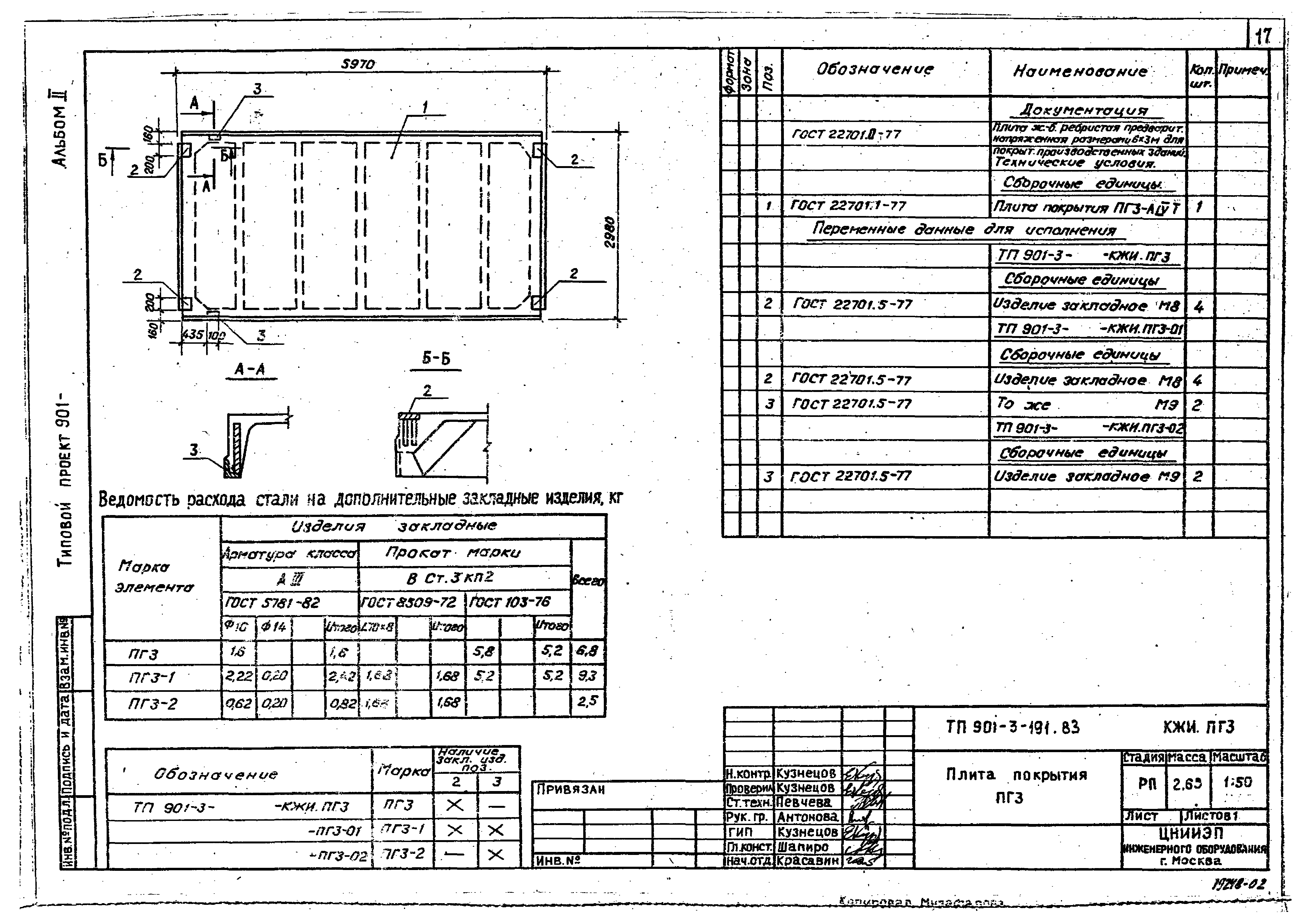 Типовой проект 901-3-191.83