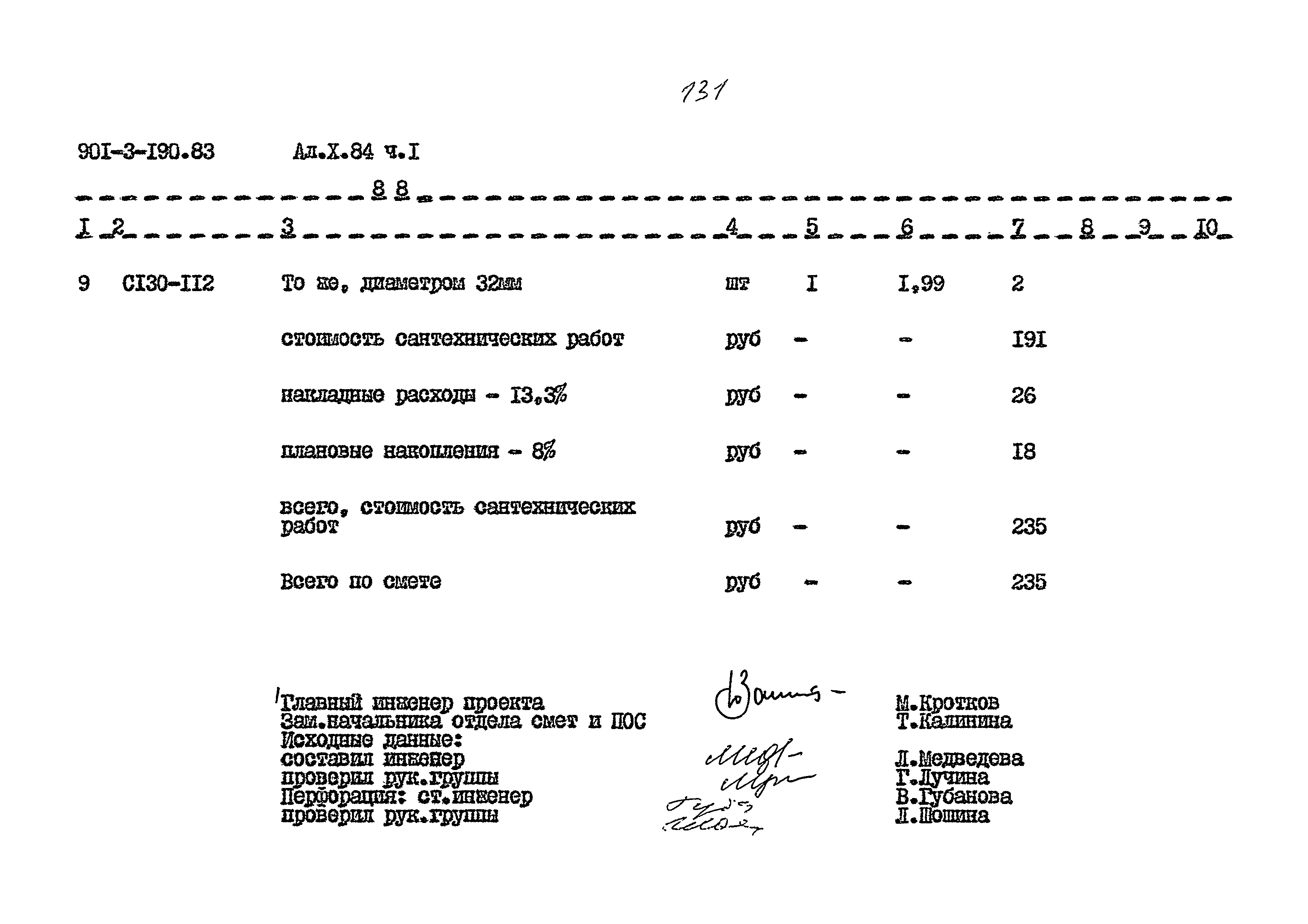 Типовой проект 901-3-190.83