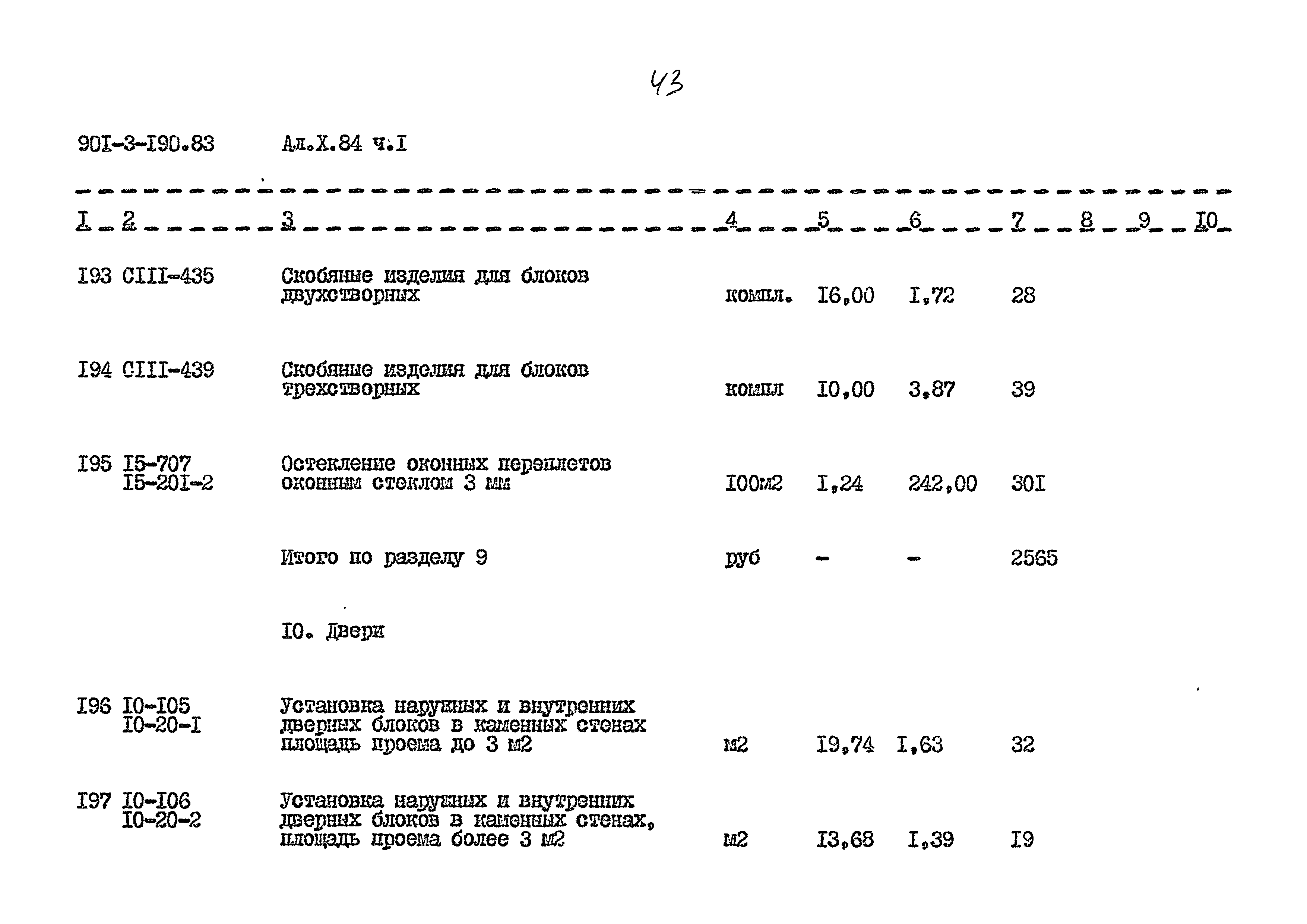 Типовой проект 901-3-190.83