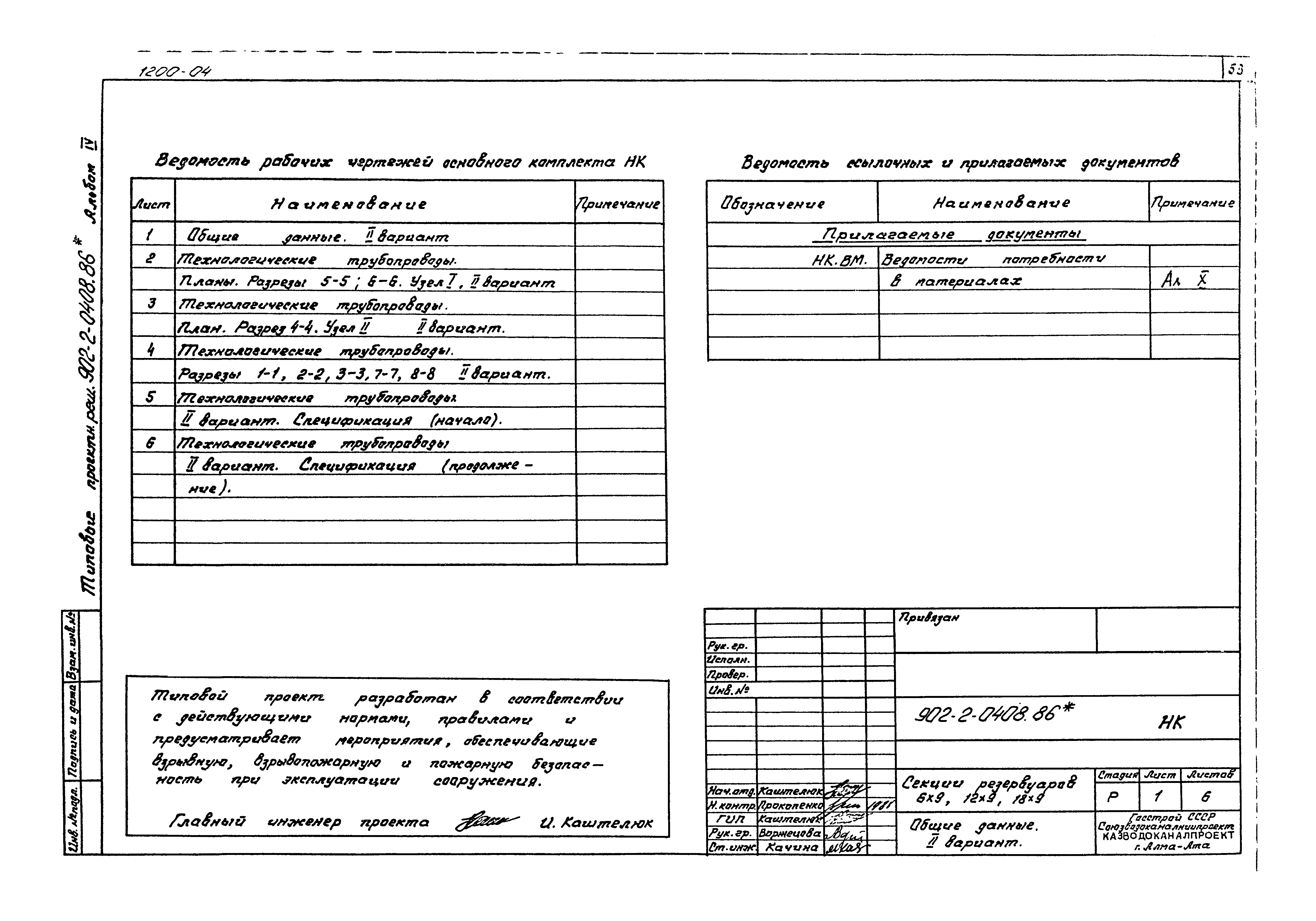 Типовые проектные решения 902-2-0408.86