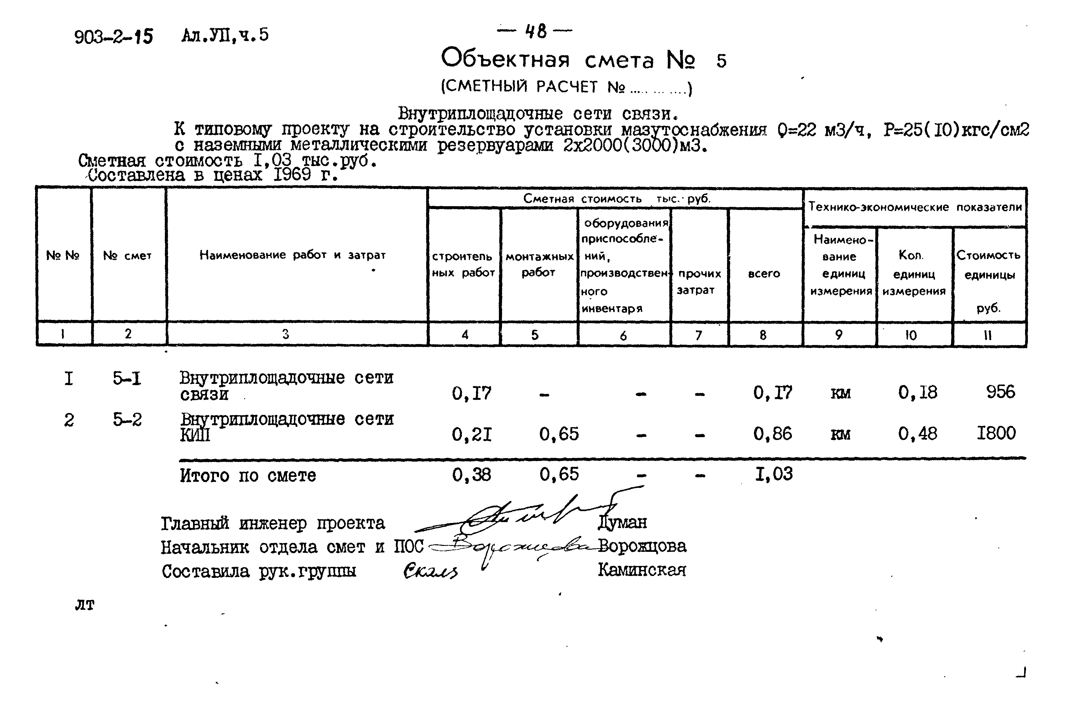 Типовой проект 903-2-15