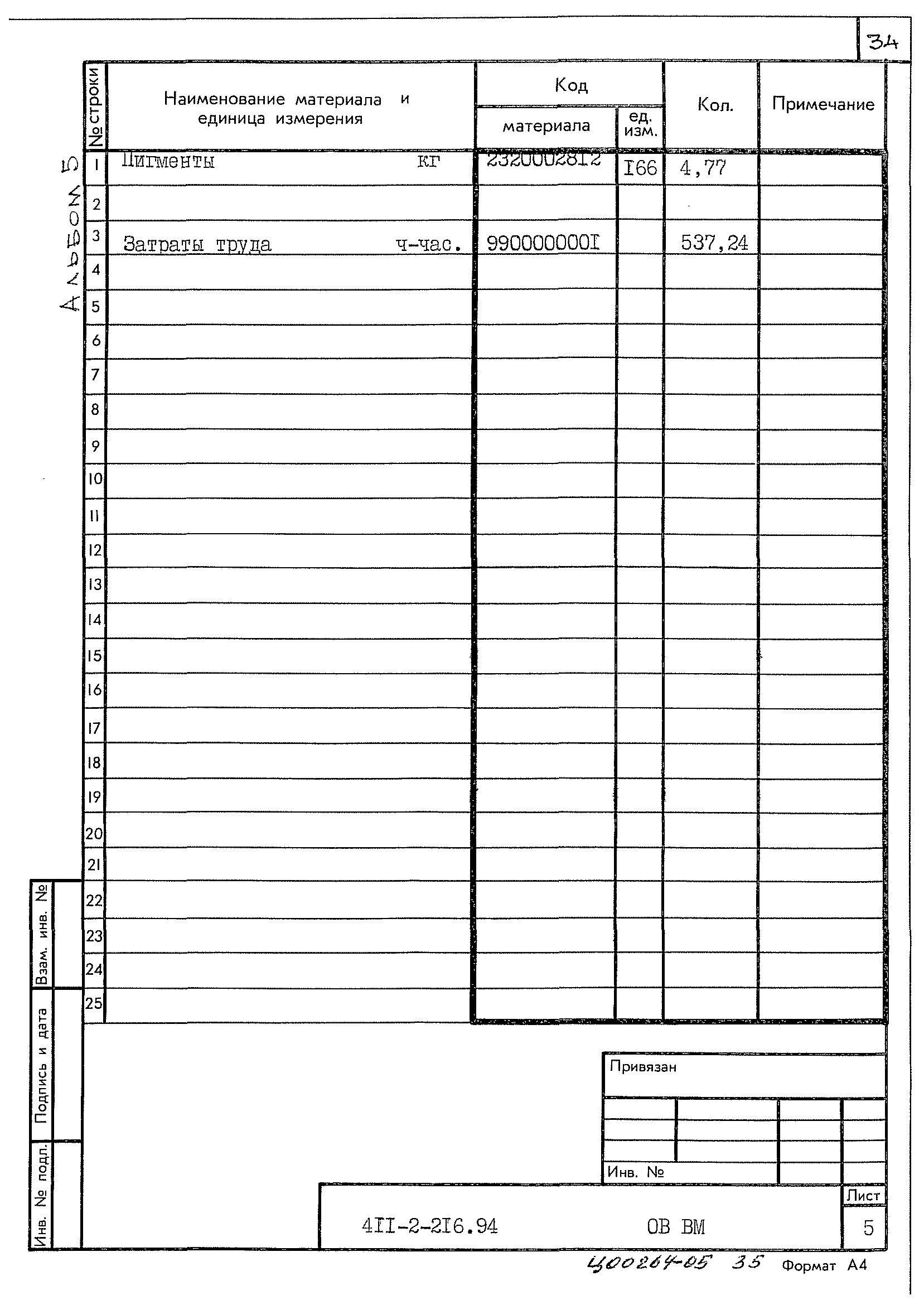 Типовой проект 411-2-216.94