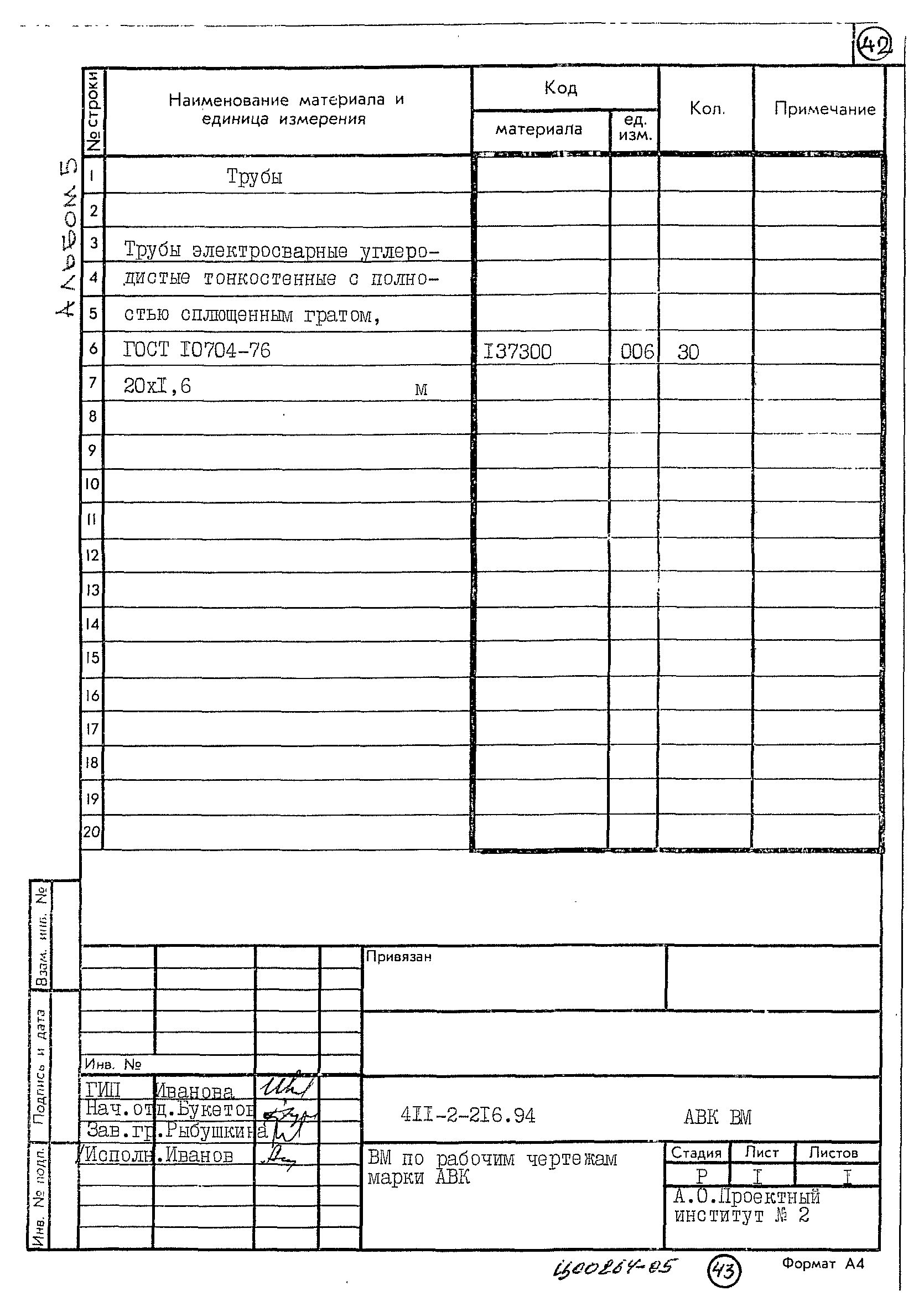 Типовой проект 411-2-216.94