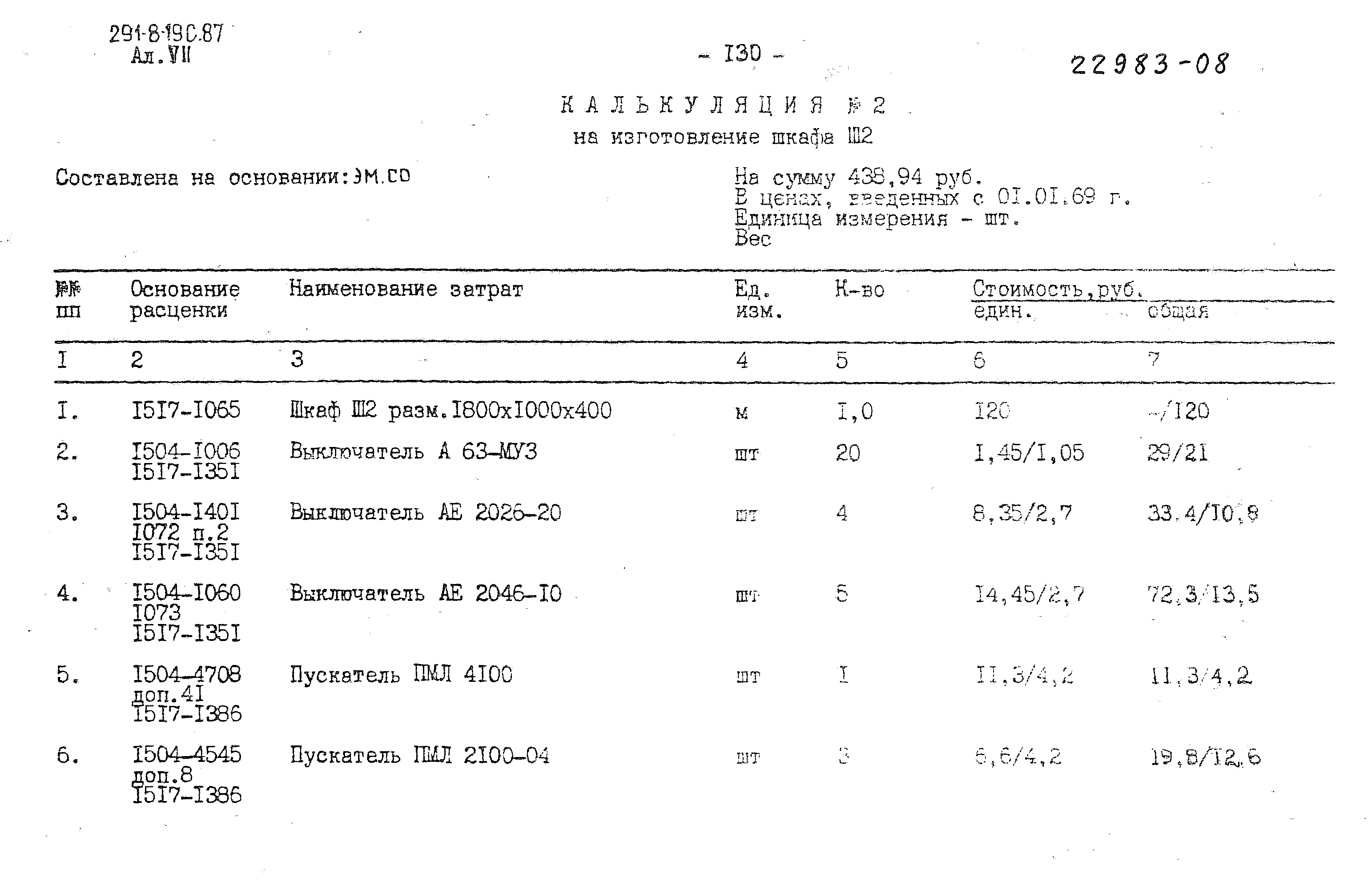 Типовой проект 291-8-19с.87