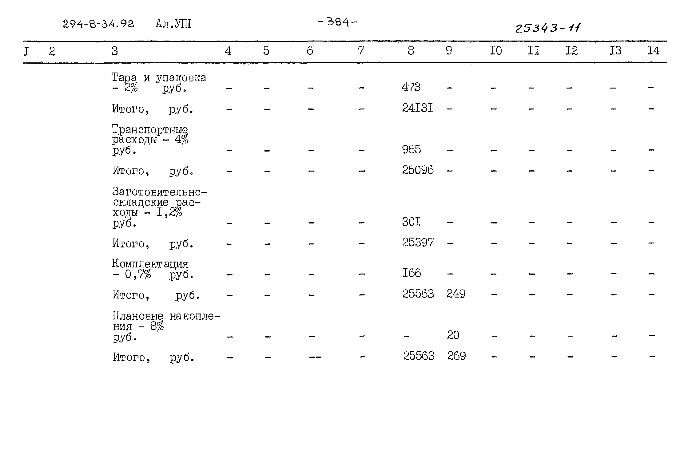 Типовой проект 294-8-34.92