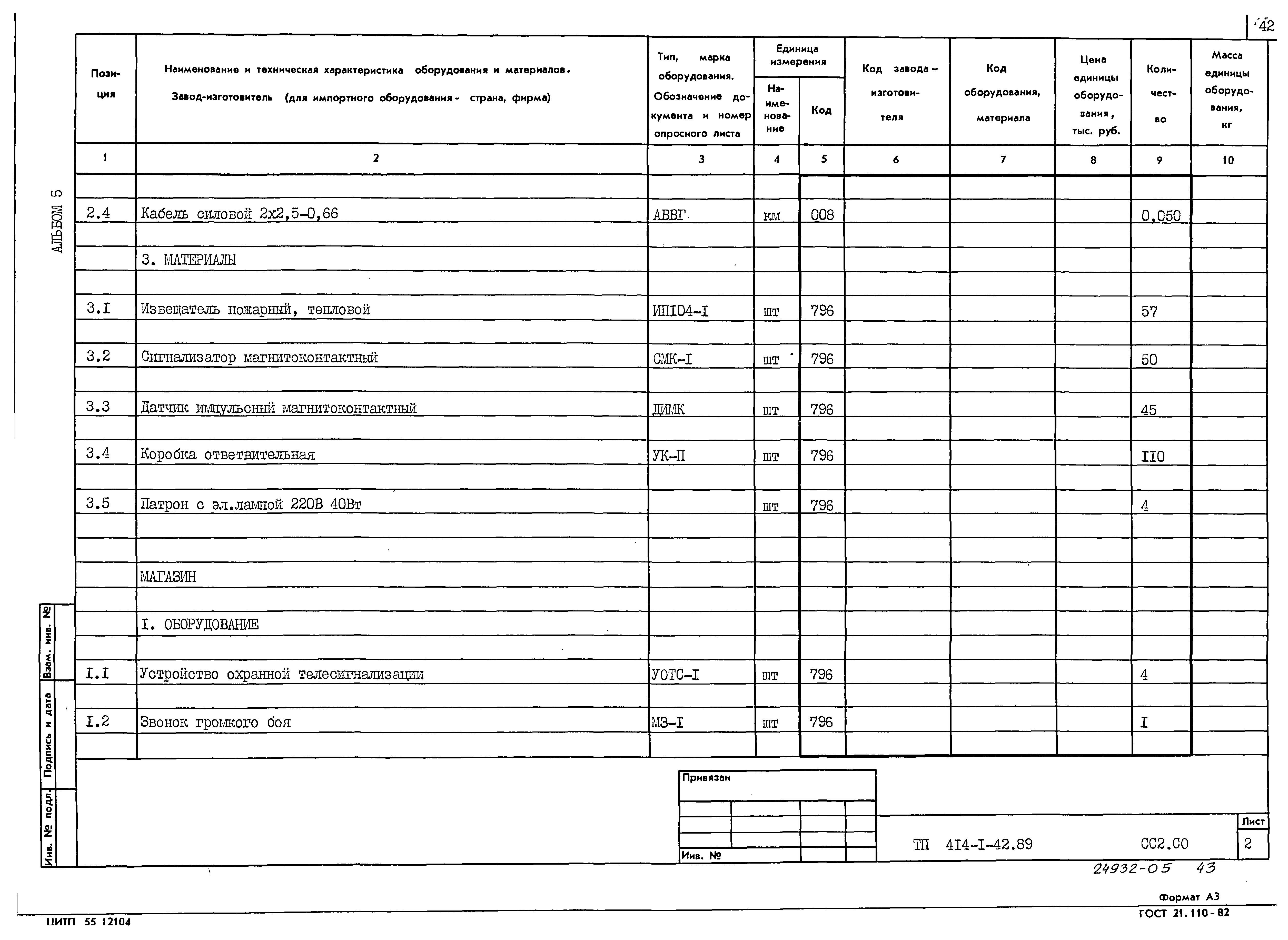 Типовой проект 414-1-42.89