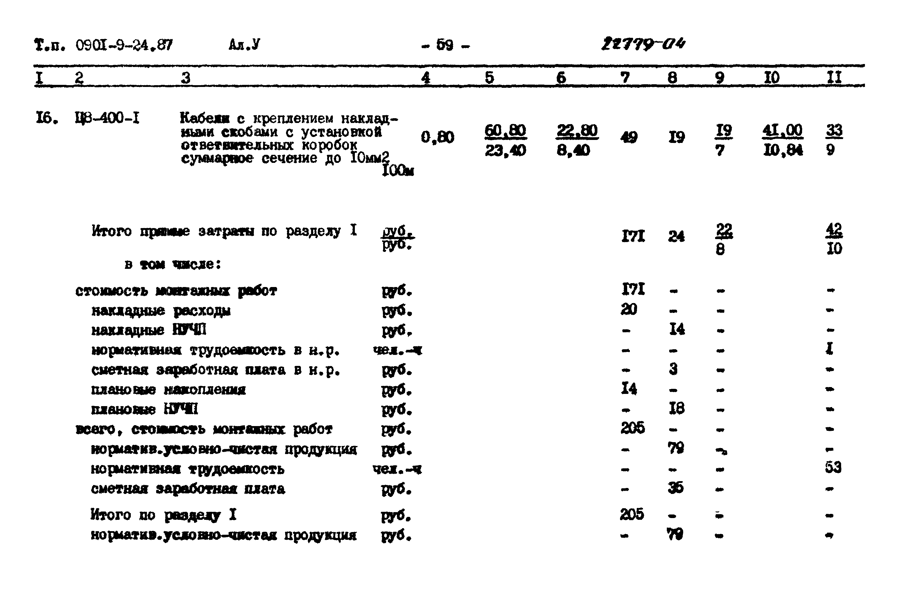 Типовой проект 0901-9-24.87