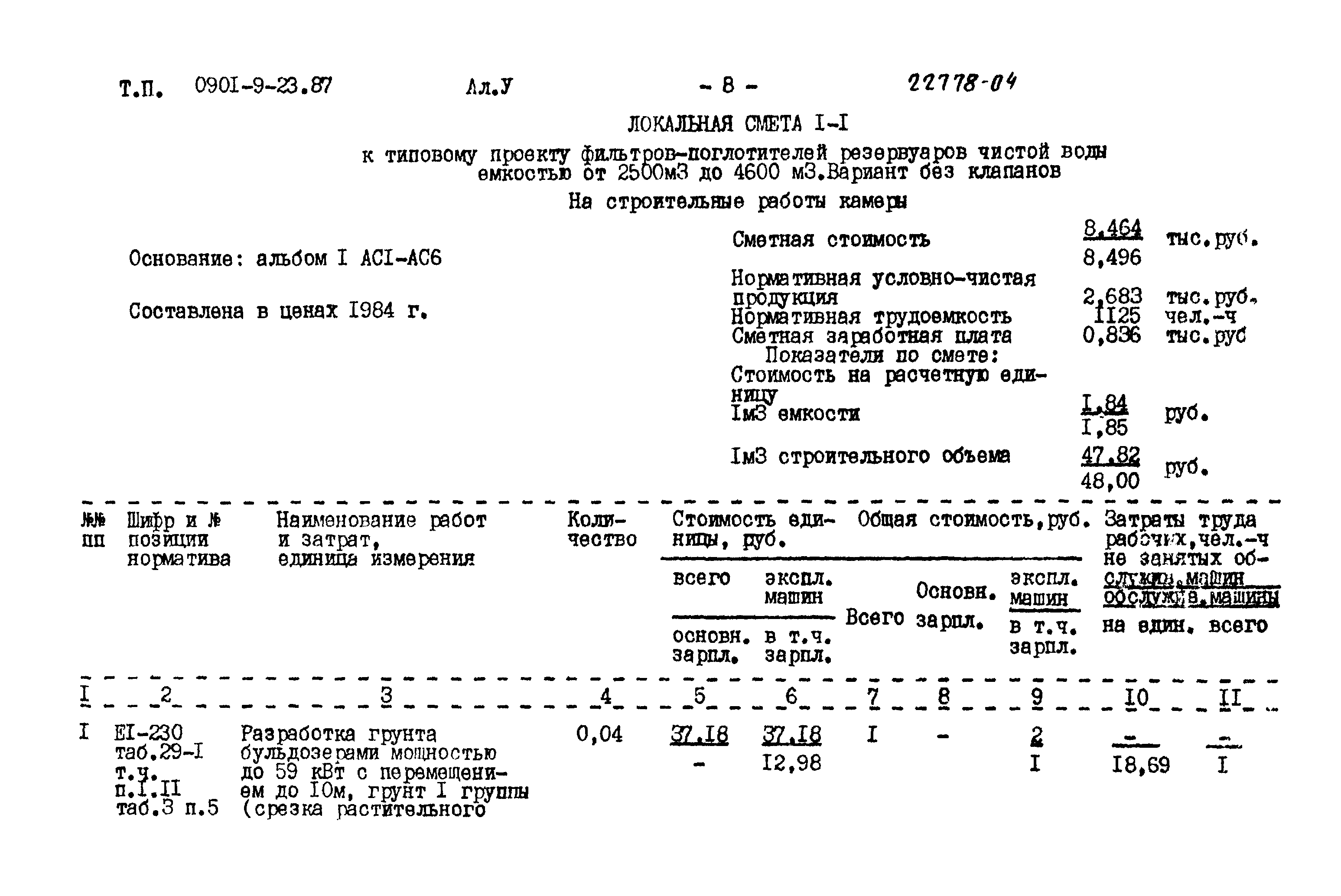 Типовой проект 0901-9-23.87