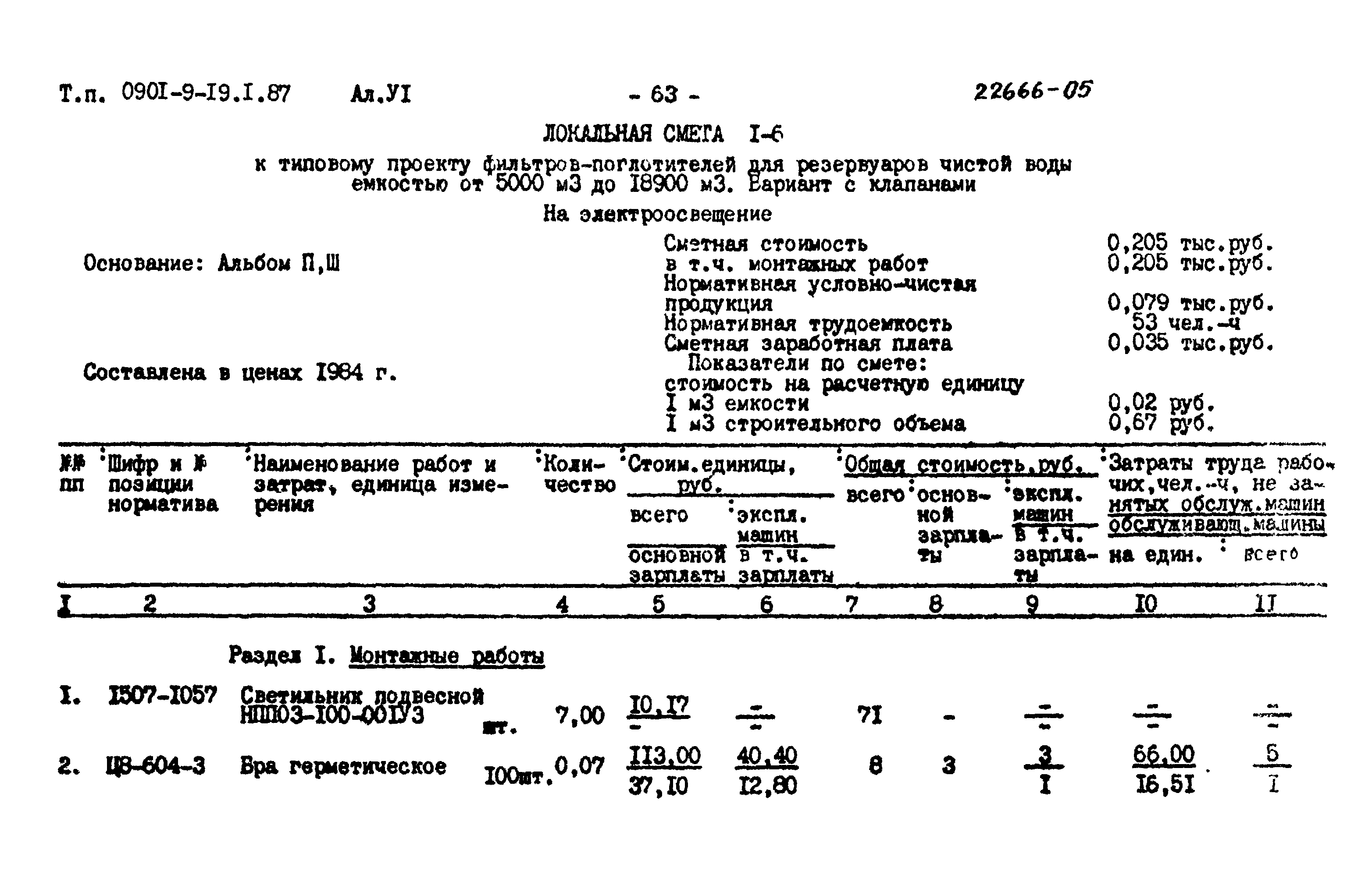 Типовой проект 0901-9-19.2.87