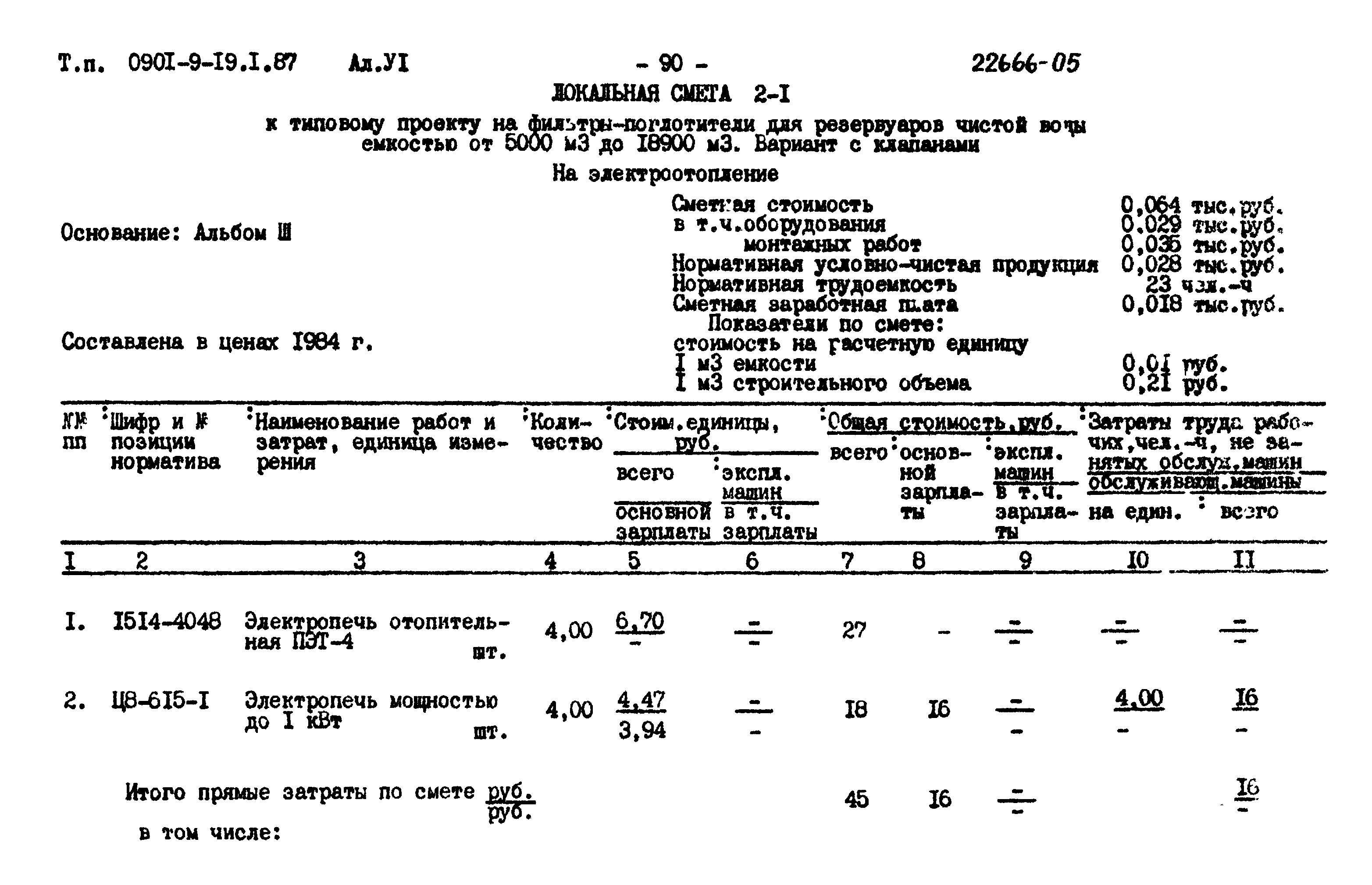 Типовой проект 0901-9-19.2.87