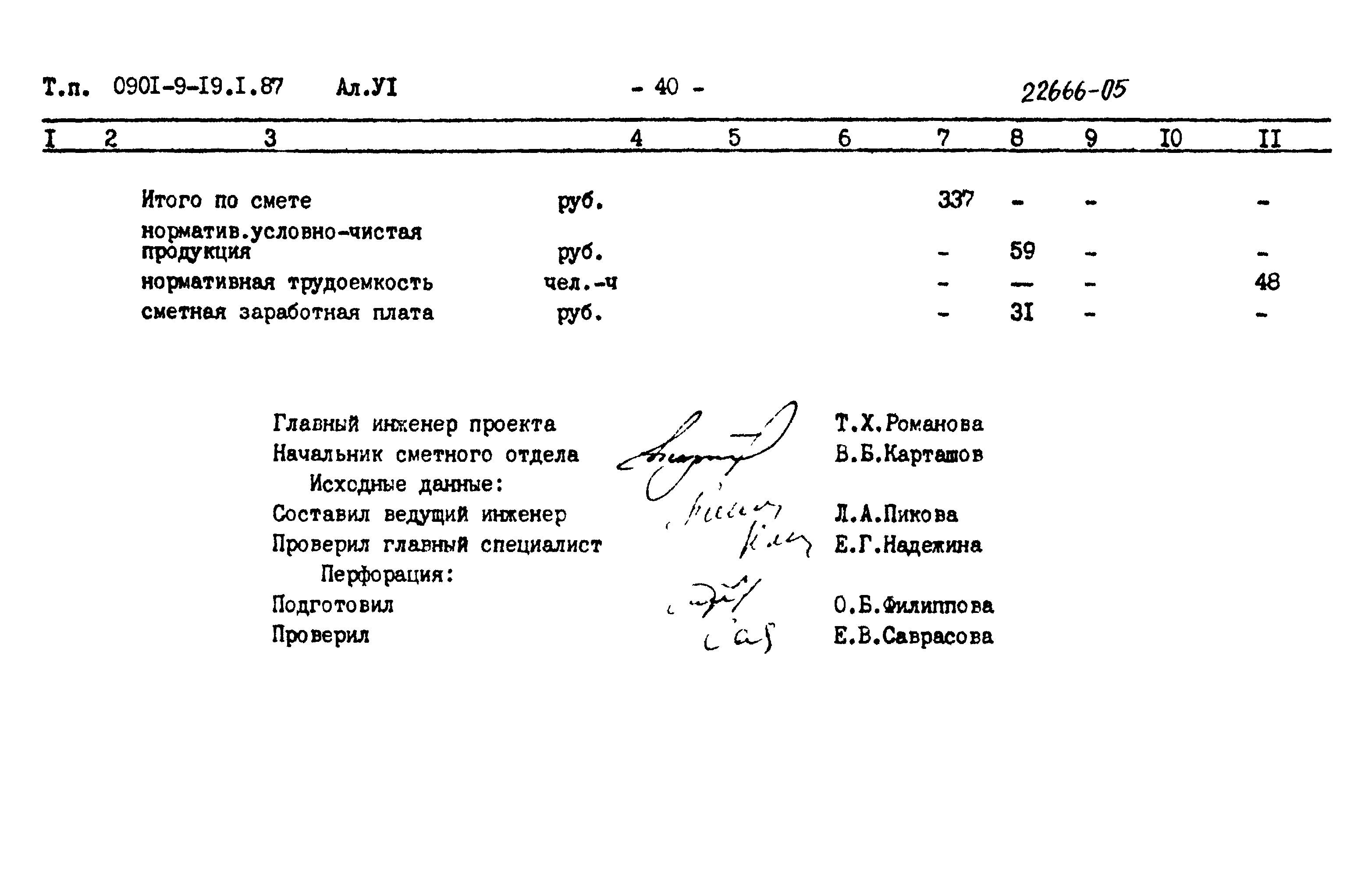 Типовой проект 0901-9-19.1.87