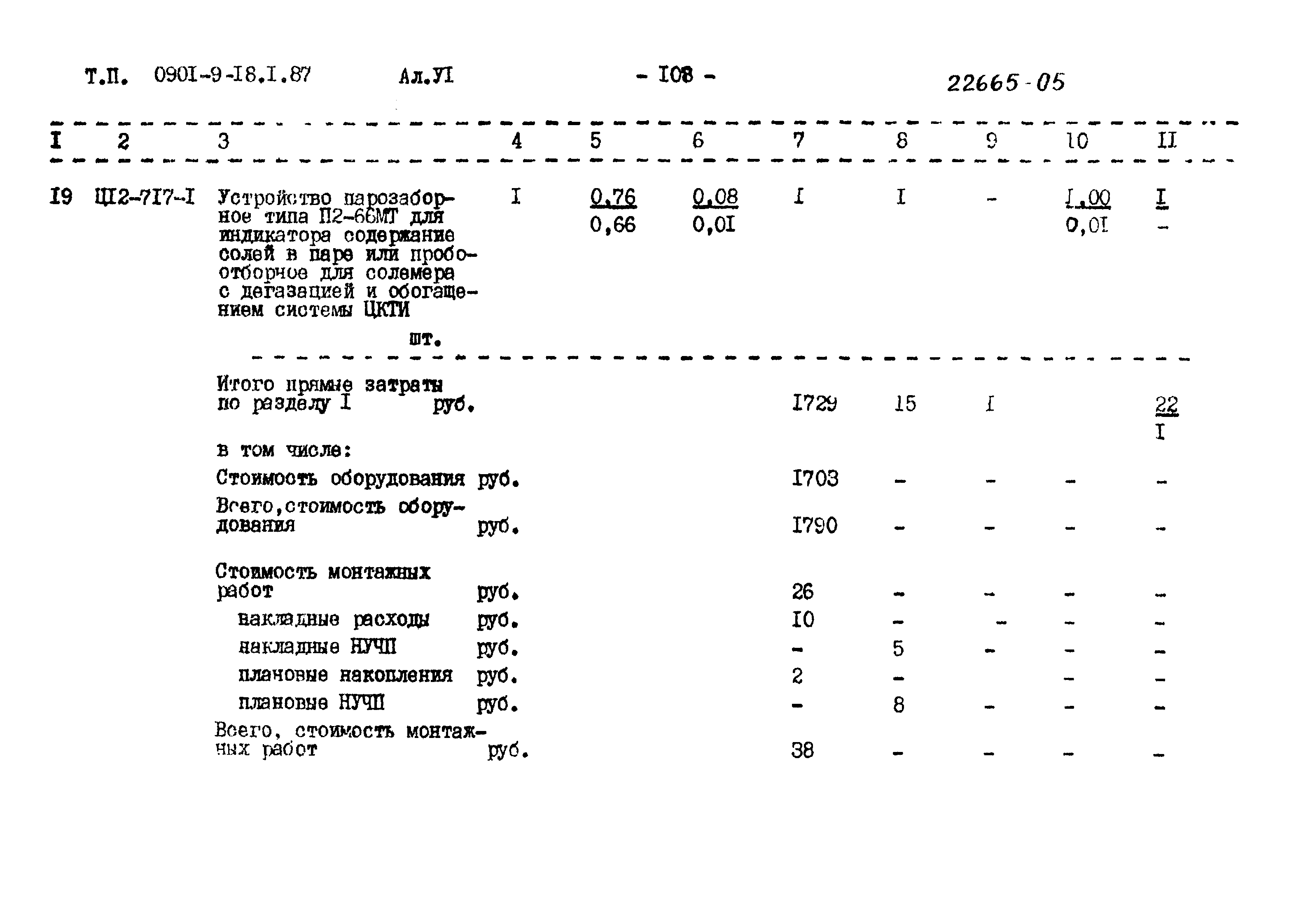 Типовой проект 0901-9-18.2.87