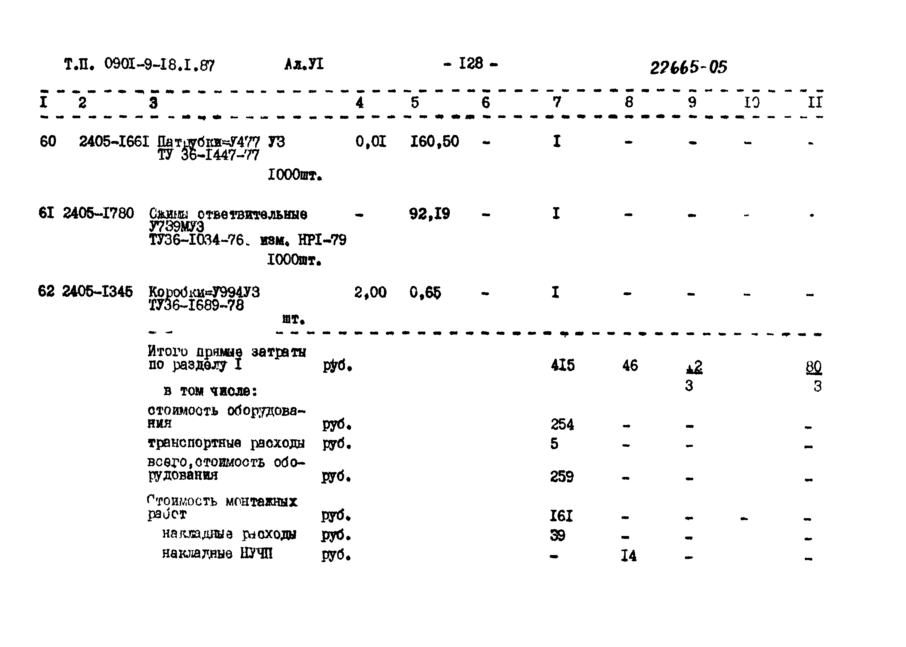 Типовой проект 0901-9-18.2.87