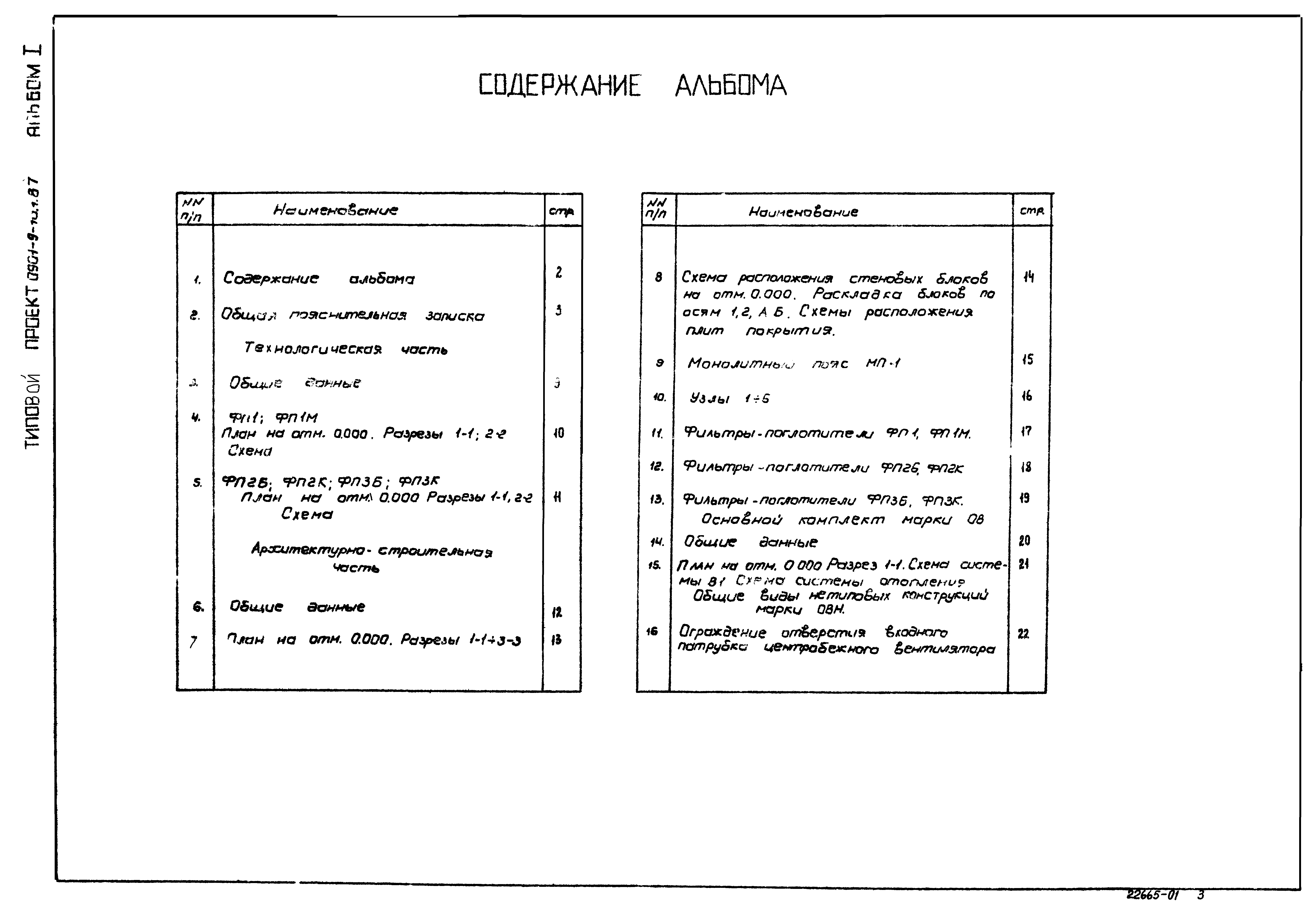 Типовой проект 0901-9-18.2.87