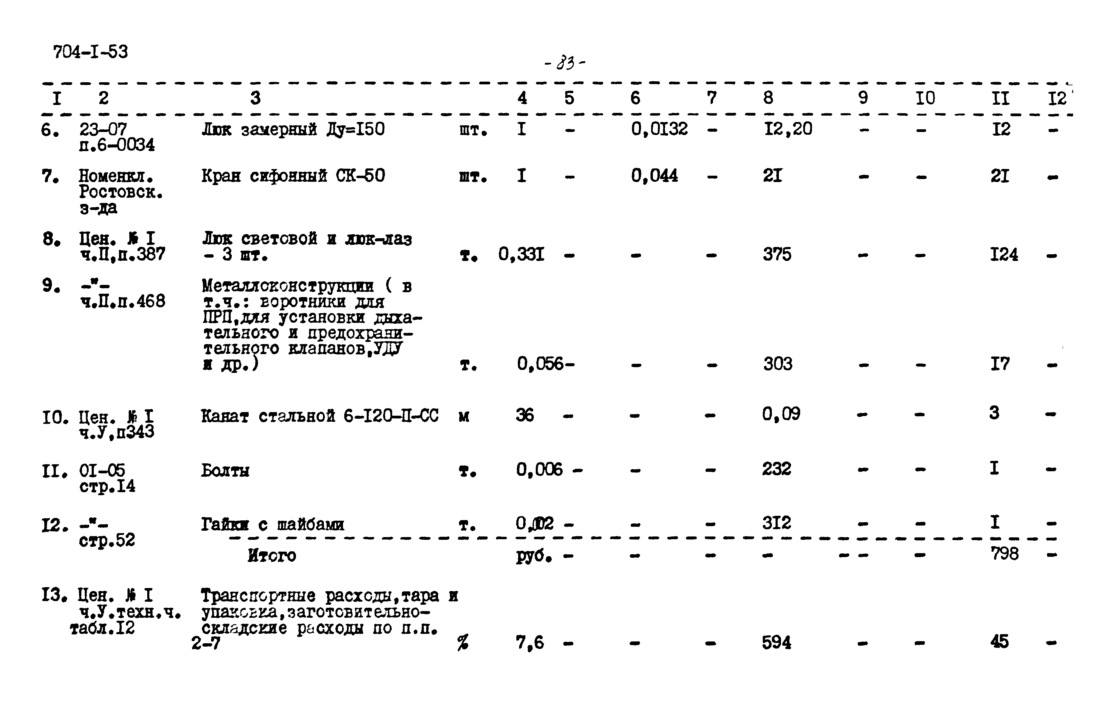 Типовой проект 704-1-53