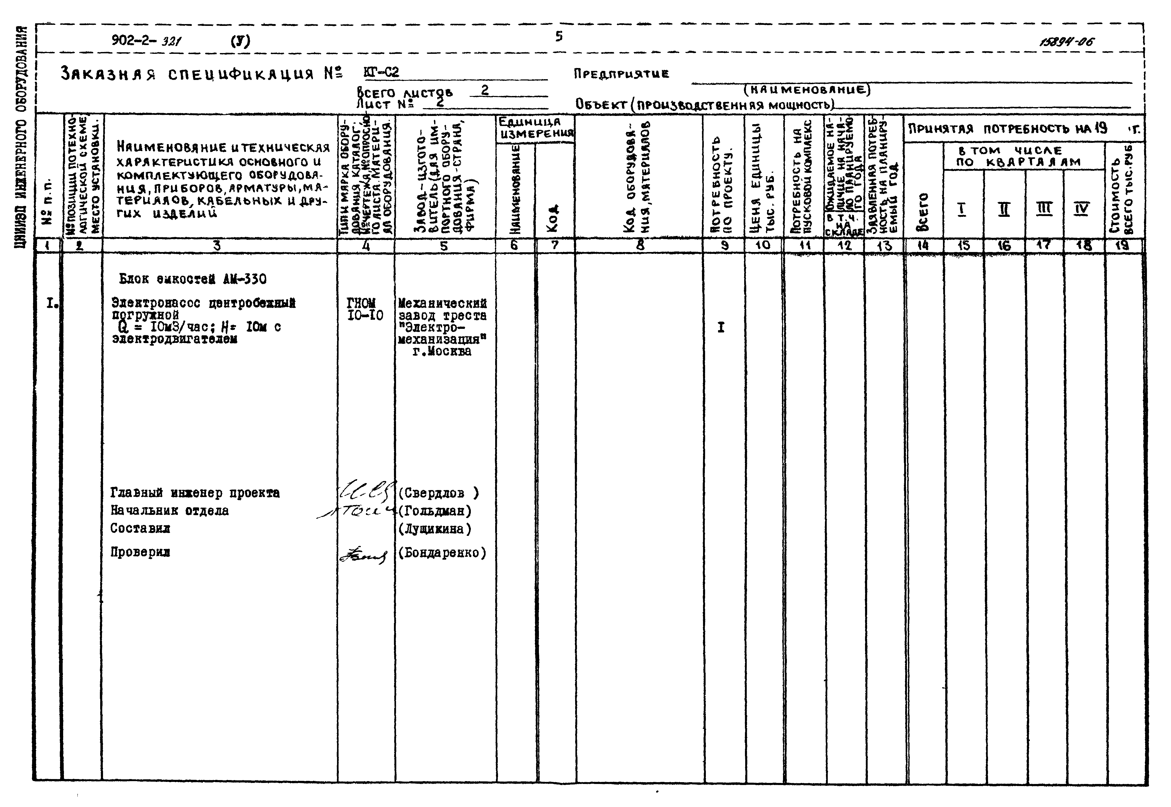 Типовой проект 902-2-320