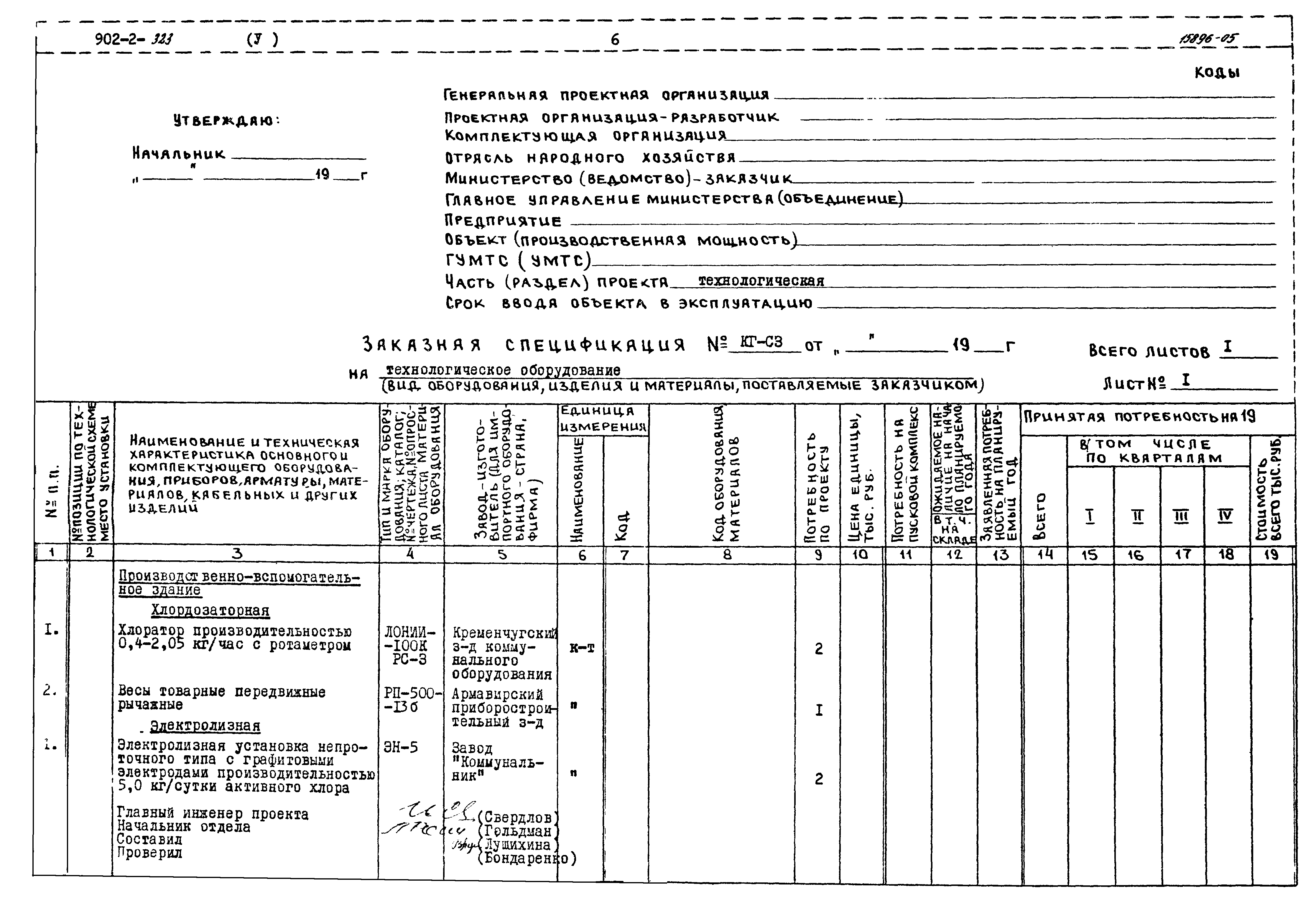 Типовой проект 902-2-323