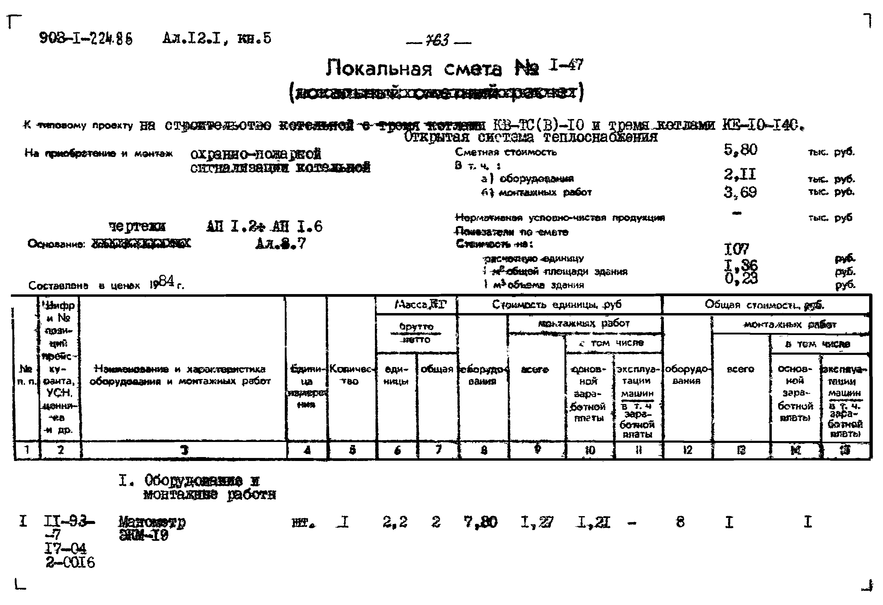 смета на установку пожарного шкафа