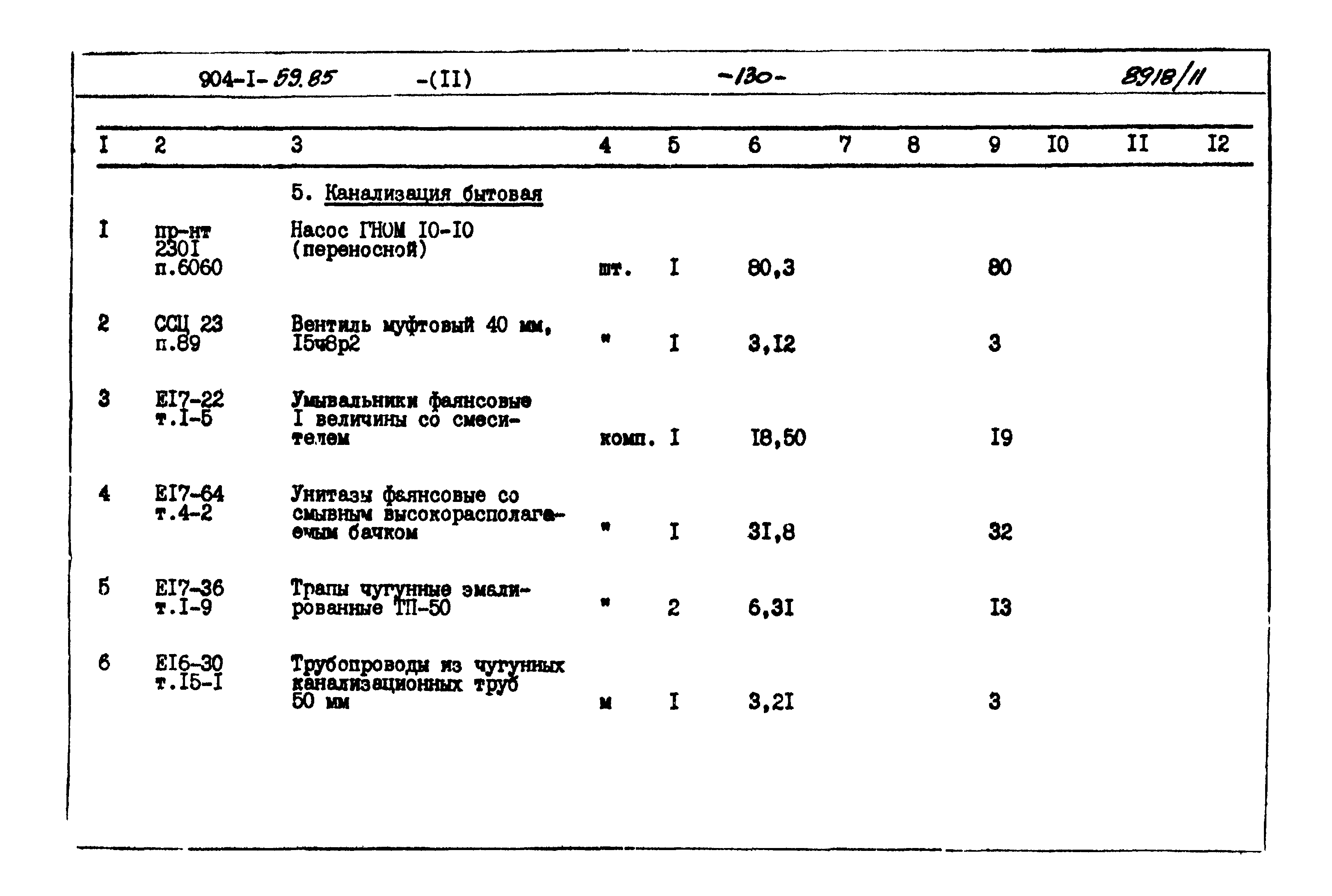 Типовой проект 904-1-59.85