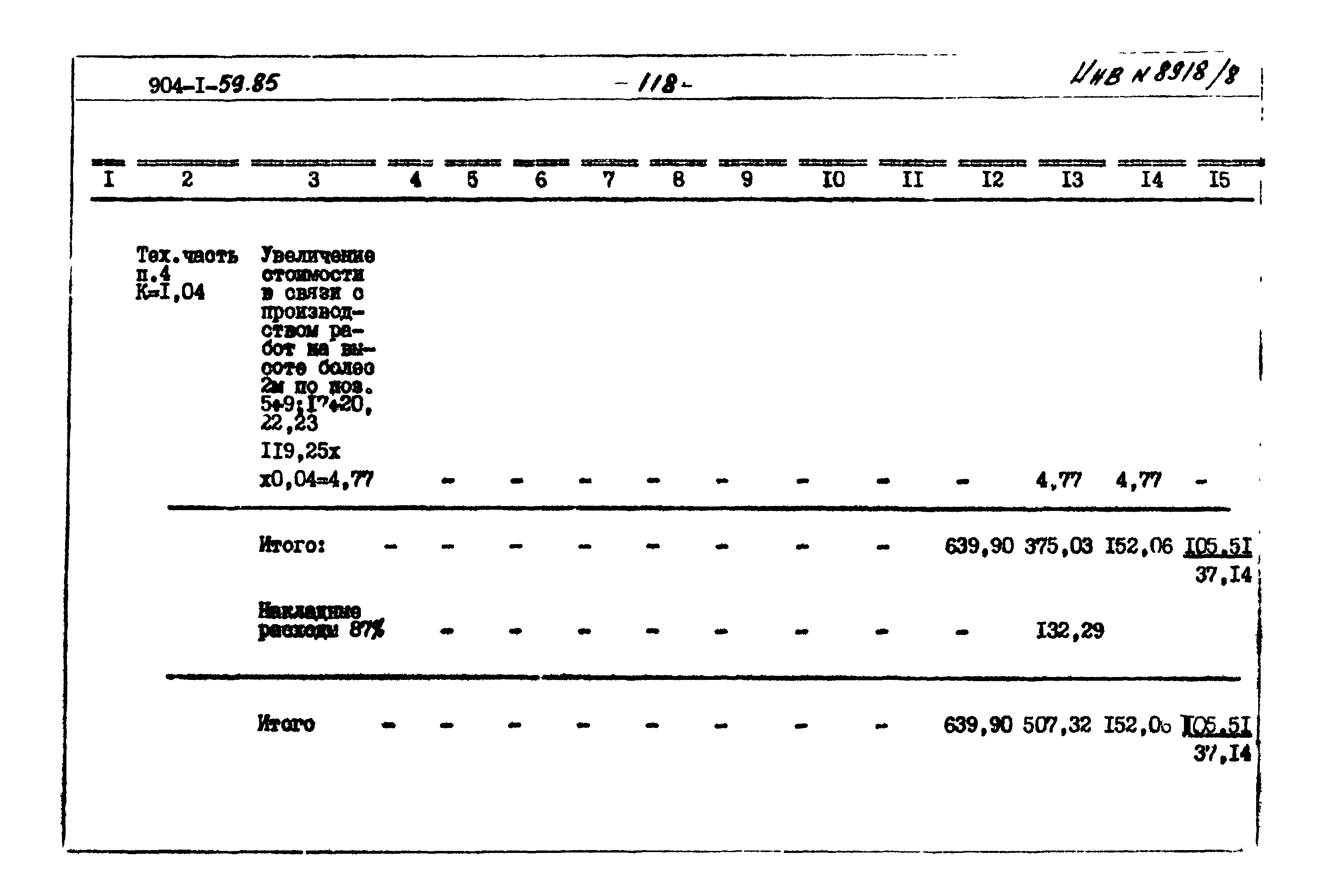 Типовой проект 904-1-59.85