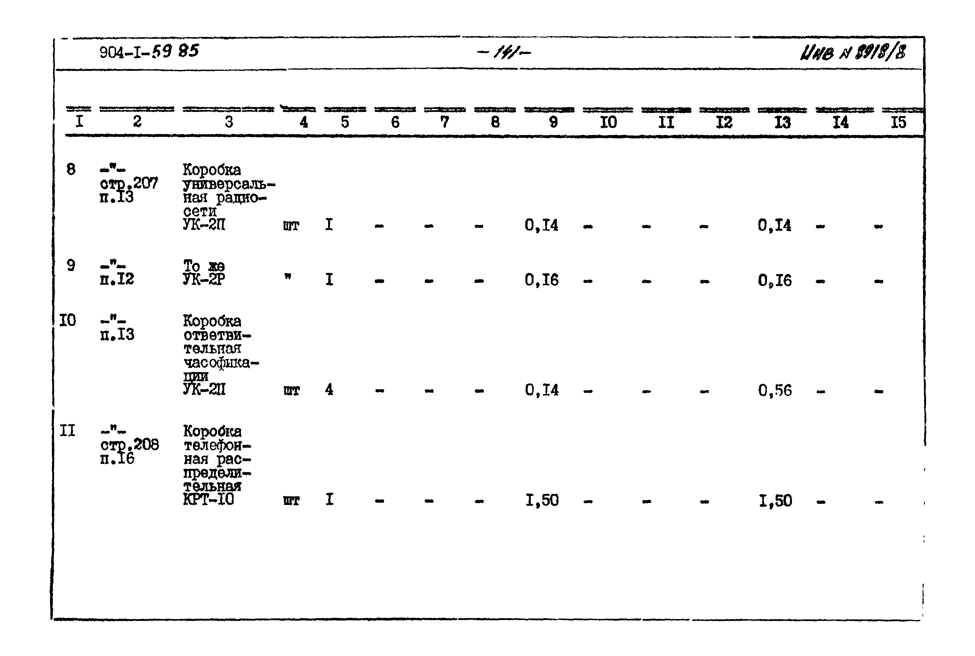 Типовой проект 904-1-59.85