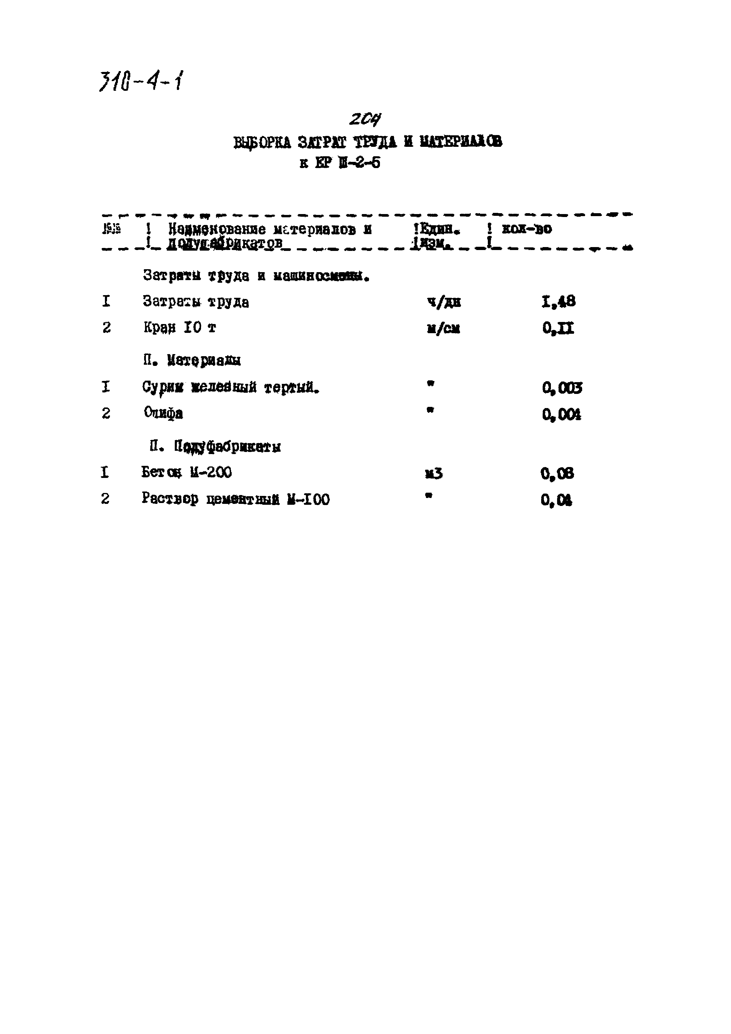 Типовой проект 310-4-1