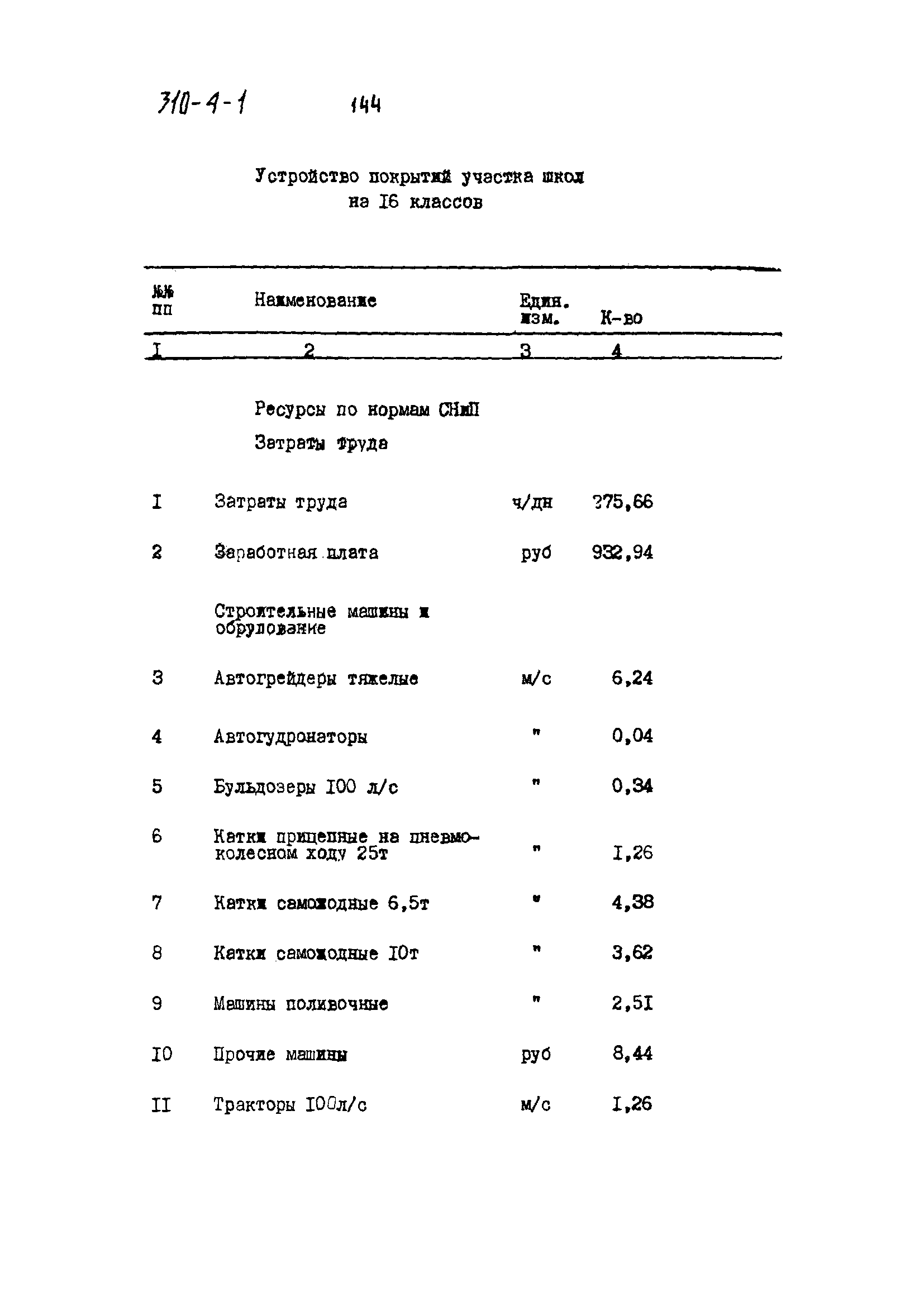 Типовой проект 310-4-1