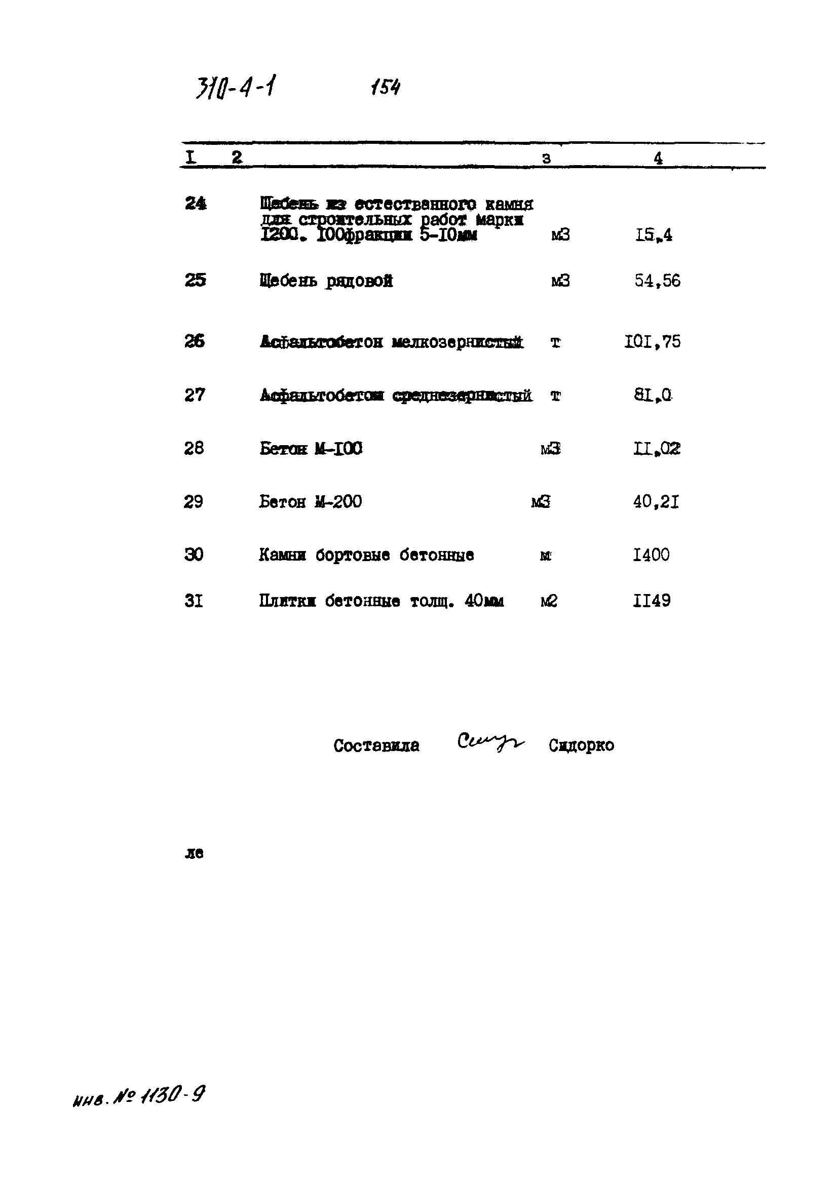 Типовой проект 310-4-1