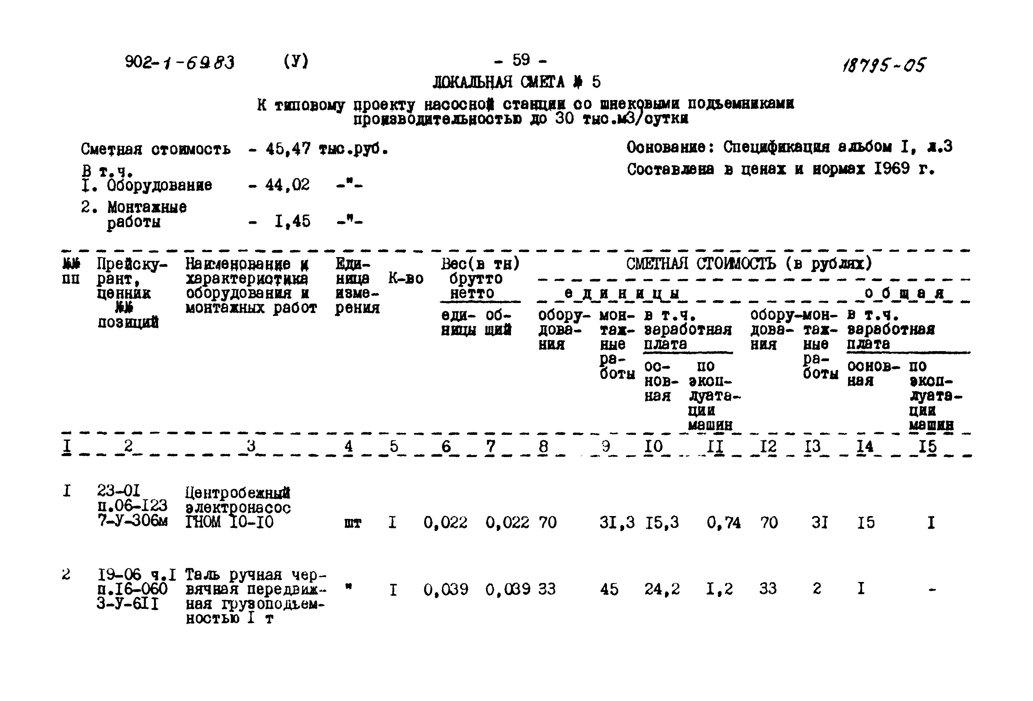 Типовой проект 902-1-69.83